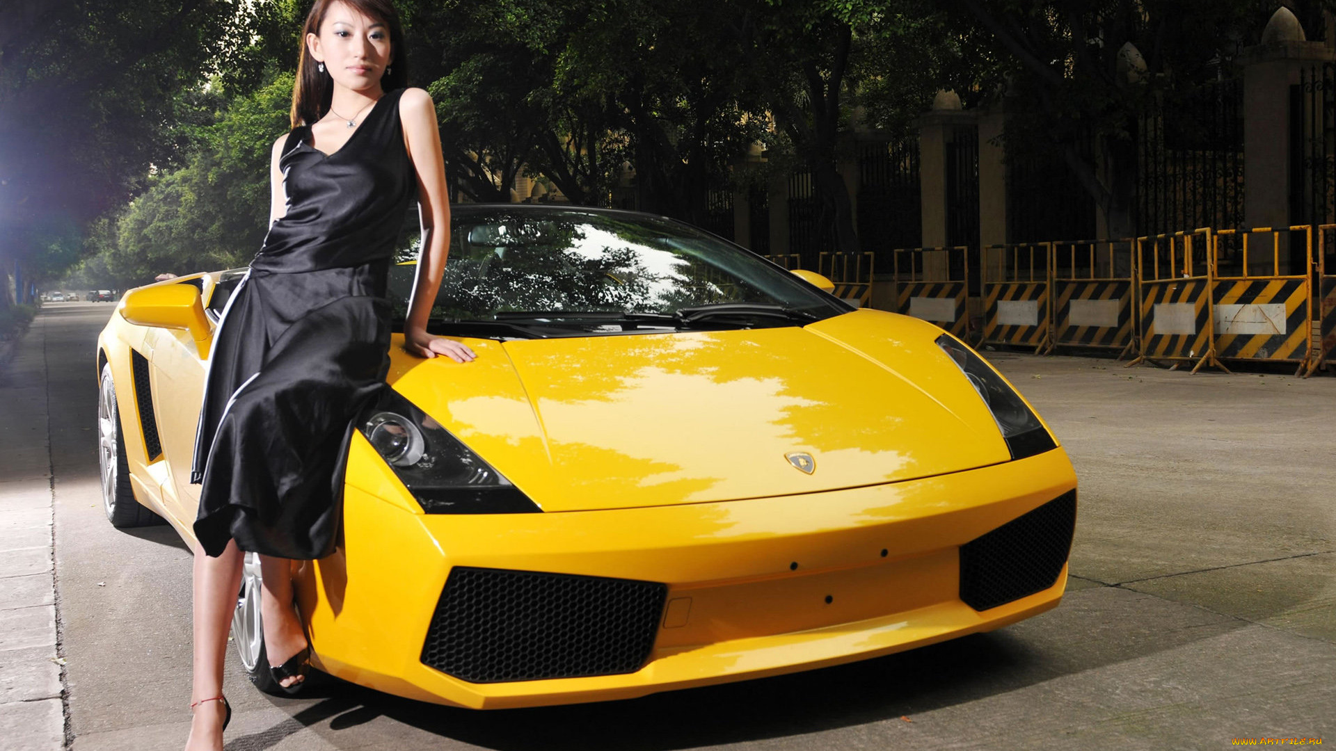 автомобили, авто, девушками, азиатка, автомобиль, девушка