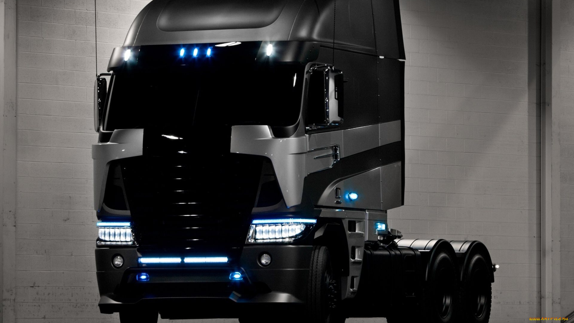 автомобили, грузовики, тягач