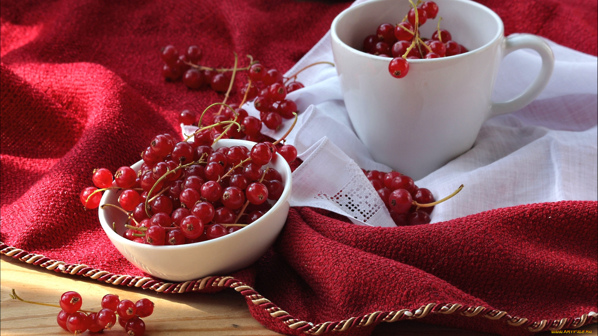 еда, смородина, красная