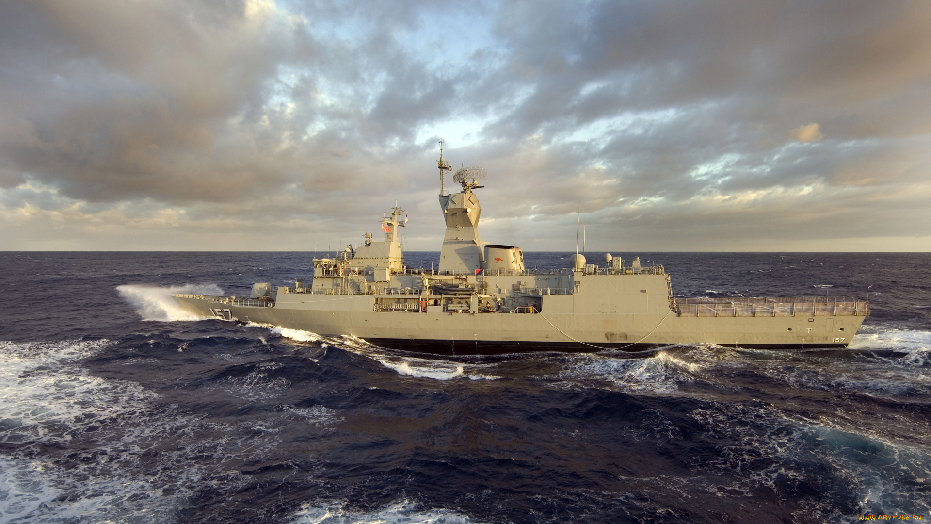 корабли, крейсеры, линкоры, эсминцы, волны