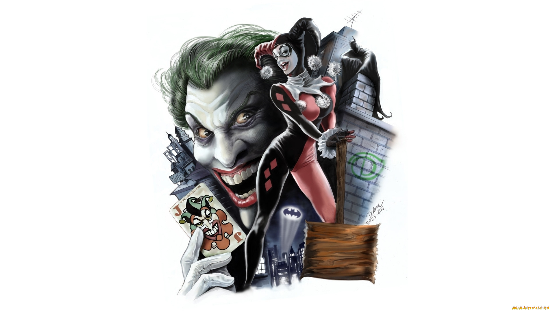 рисованные, комиксы, харли, квинн, фон, art, batman, joker, harley, quinn, dc, comics, арт, бетмен, джокер