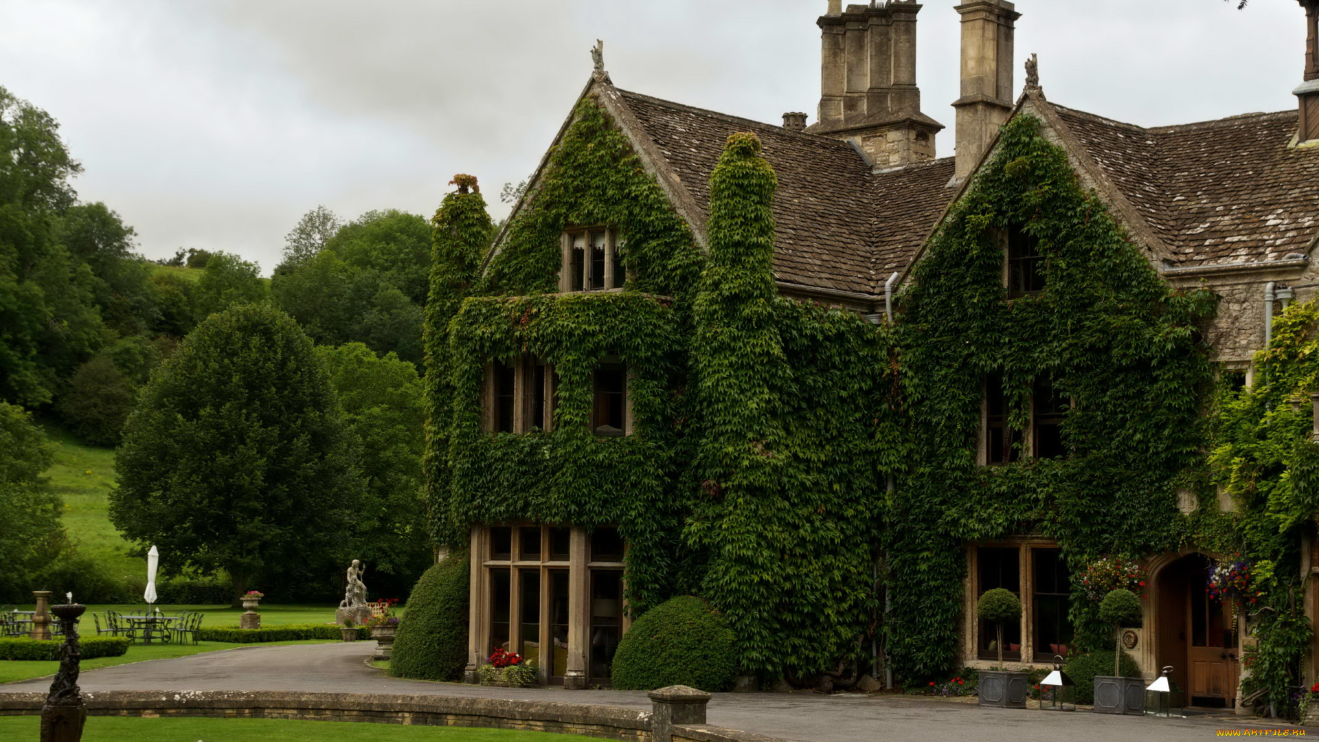 уилтшир, англия, города, здания, дома, дом, ландшафт