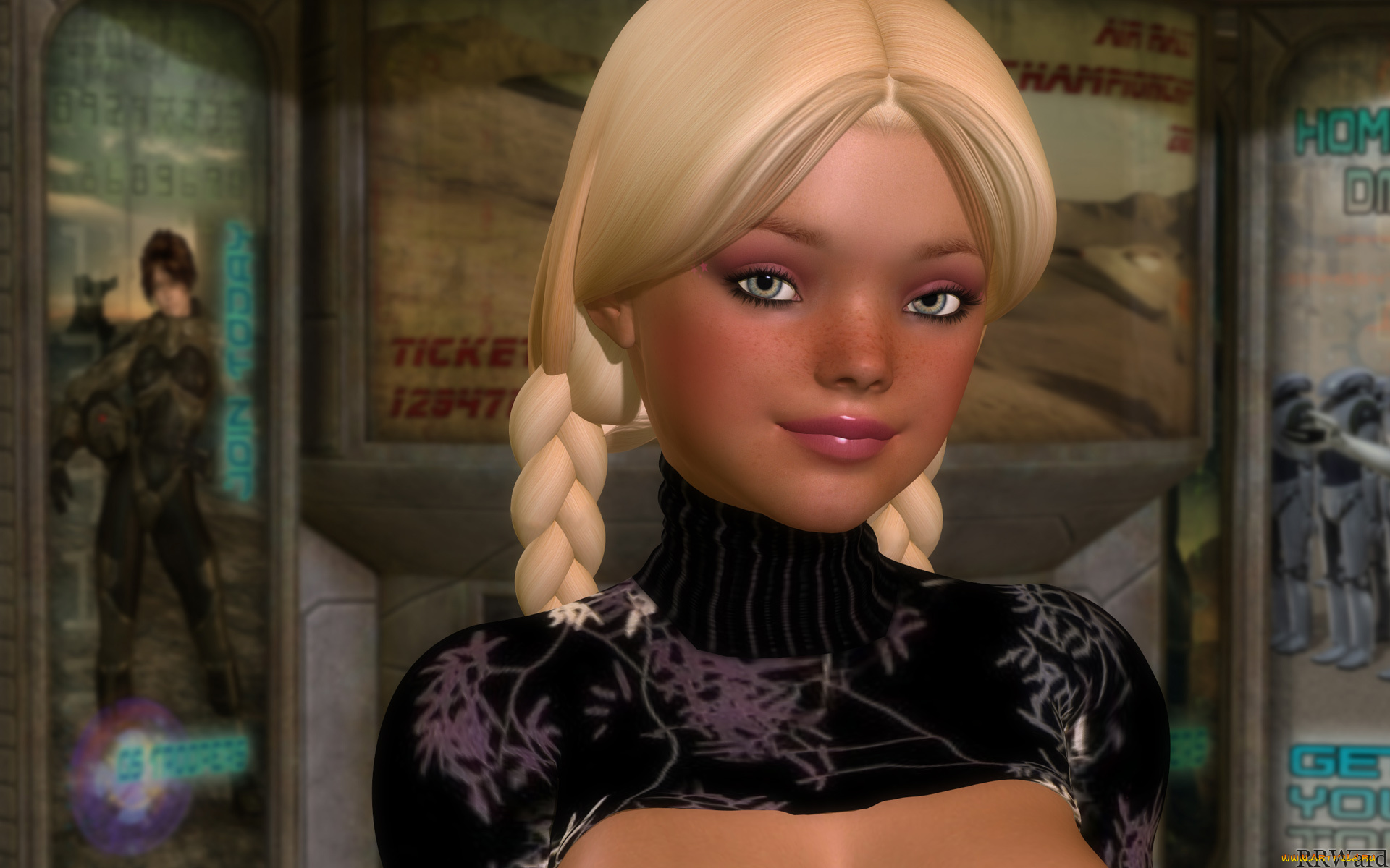 3д, графика, portraits, портрет, взгляд