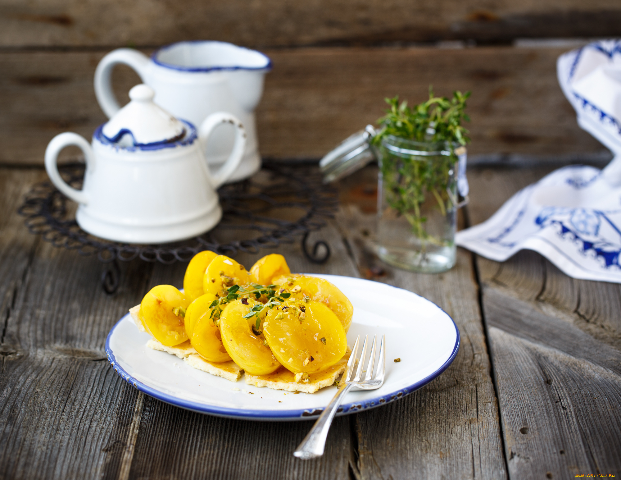 apricot, tart, еда, пироги, абрикосы