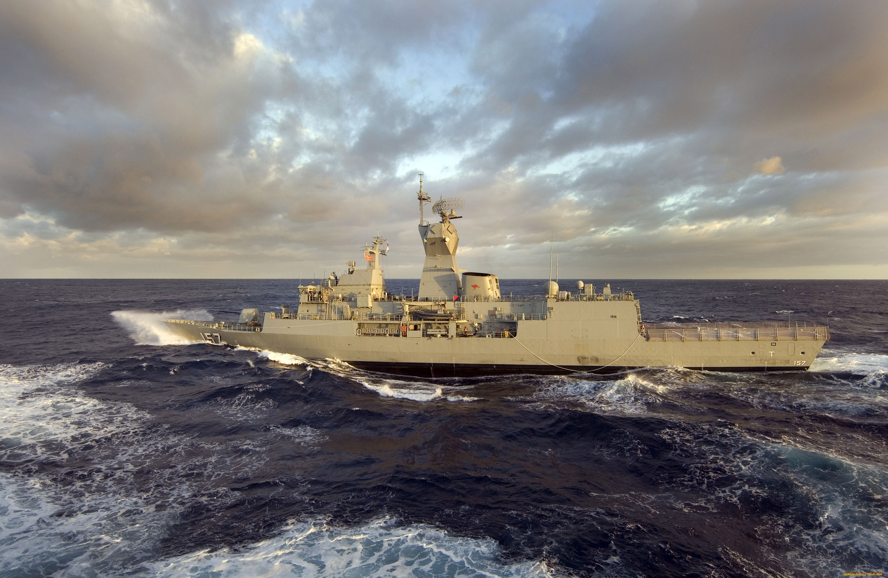 корабли, крейсеры, линкоры, эсминцы, волны