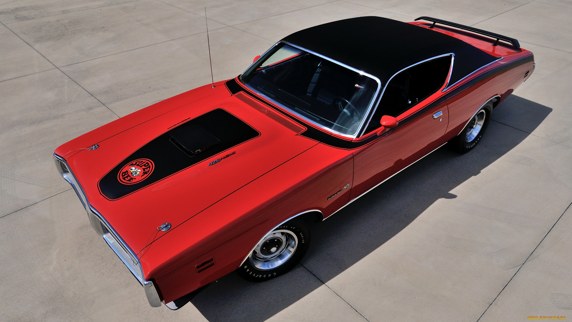 автомобили, dodge, hemi, red, bee, super, charger