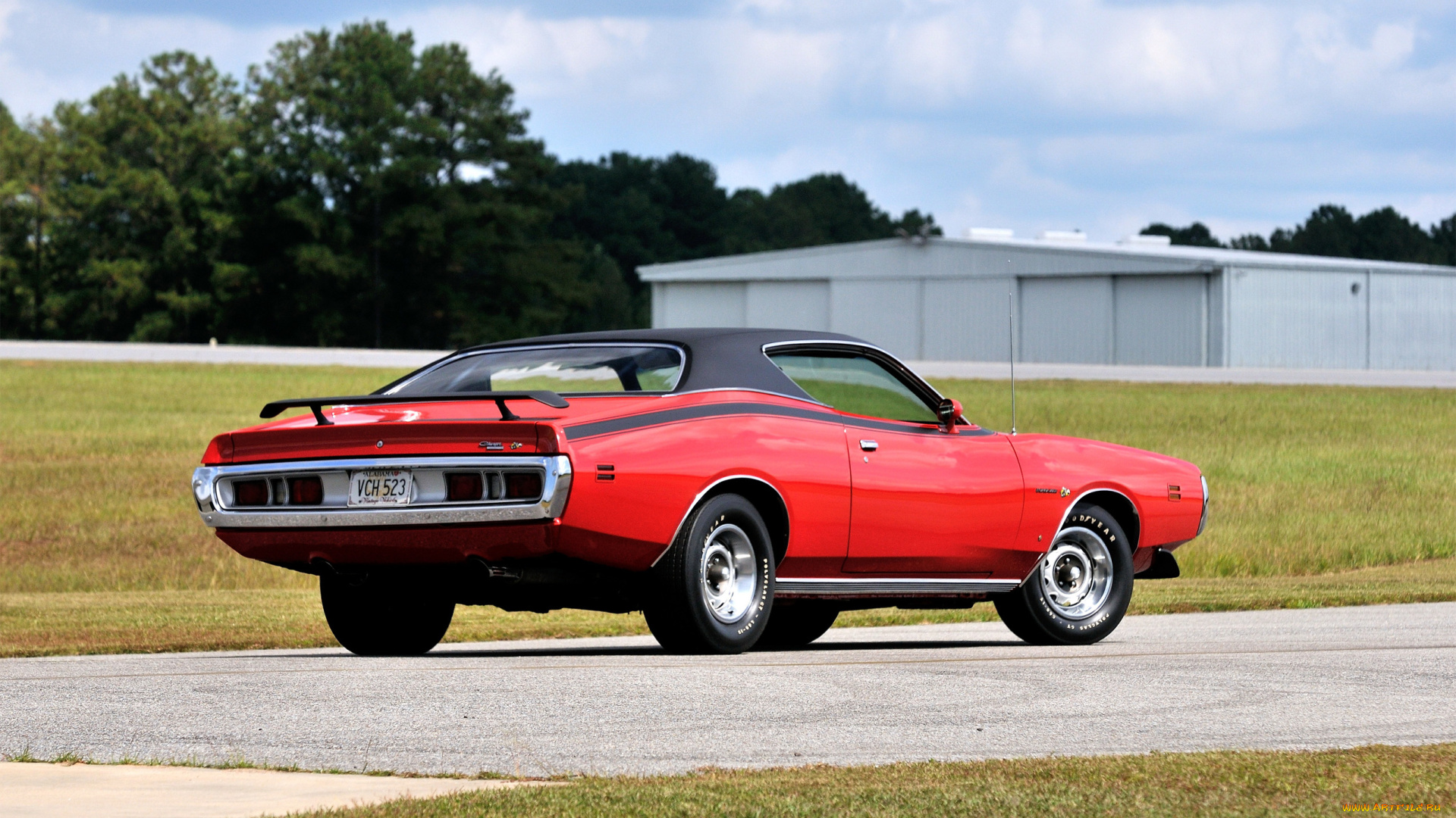 автомобили, dodge, red, bee, super, charger, hemi