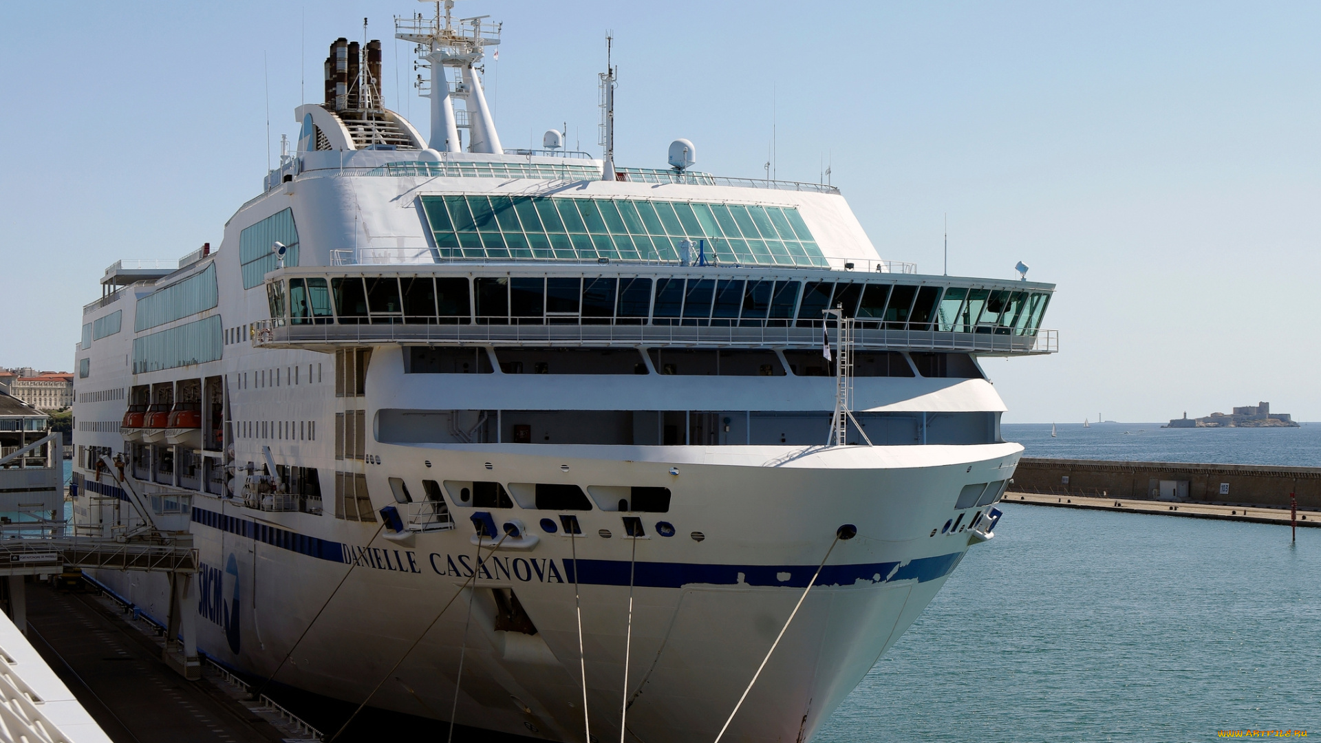 корабли, лайнеры, лайнер, причал, порт