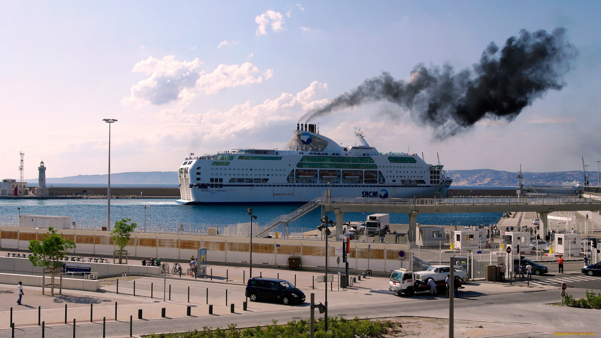 корабли, лайнеры, причал, порт, лайнер