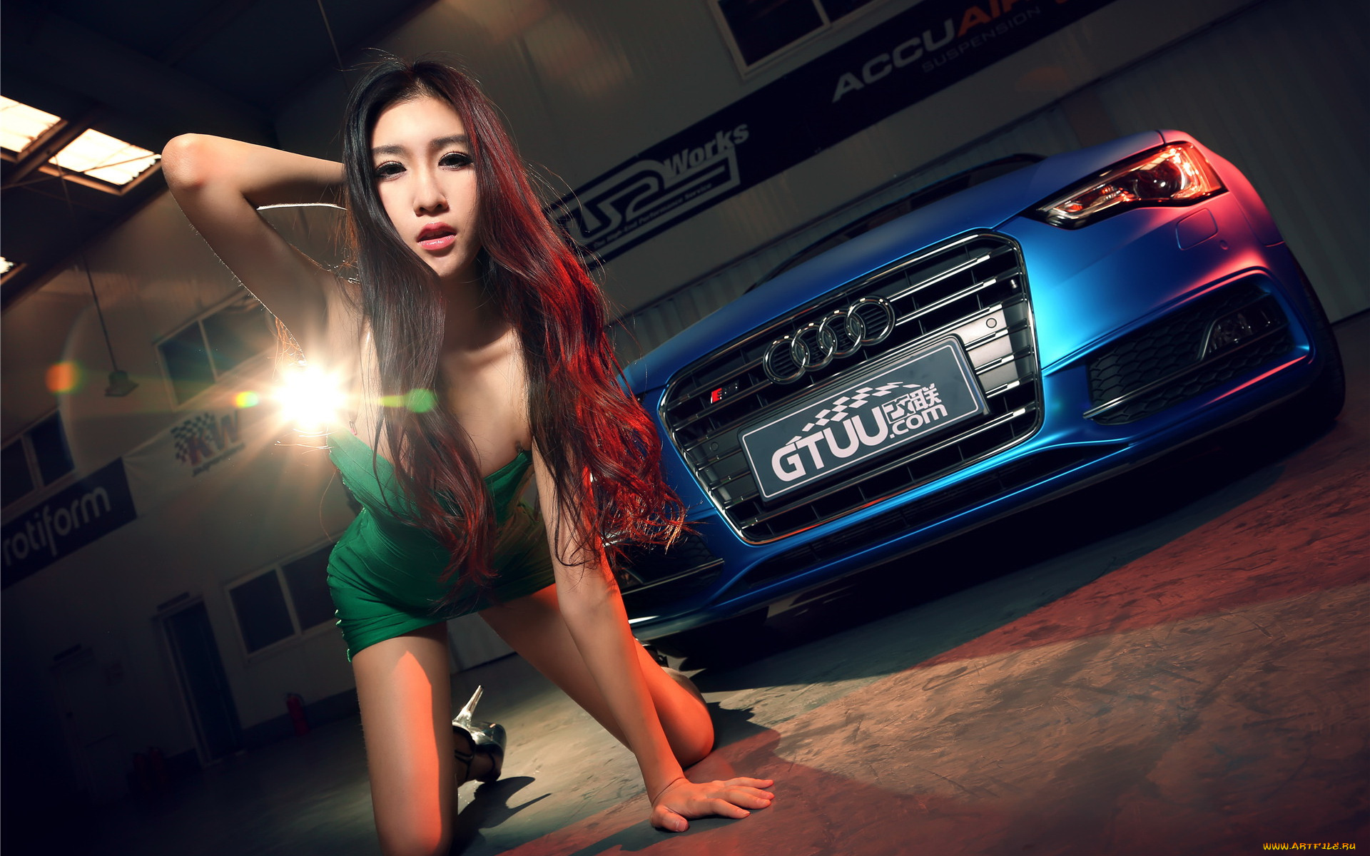 автомобили, авто, с, девушками, азиатка, автомобиль, взгляд, девушка