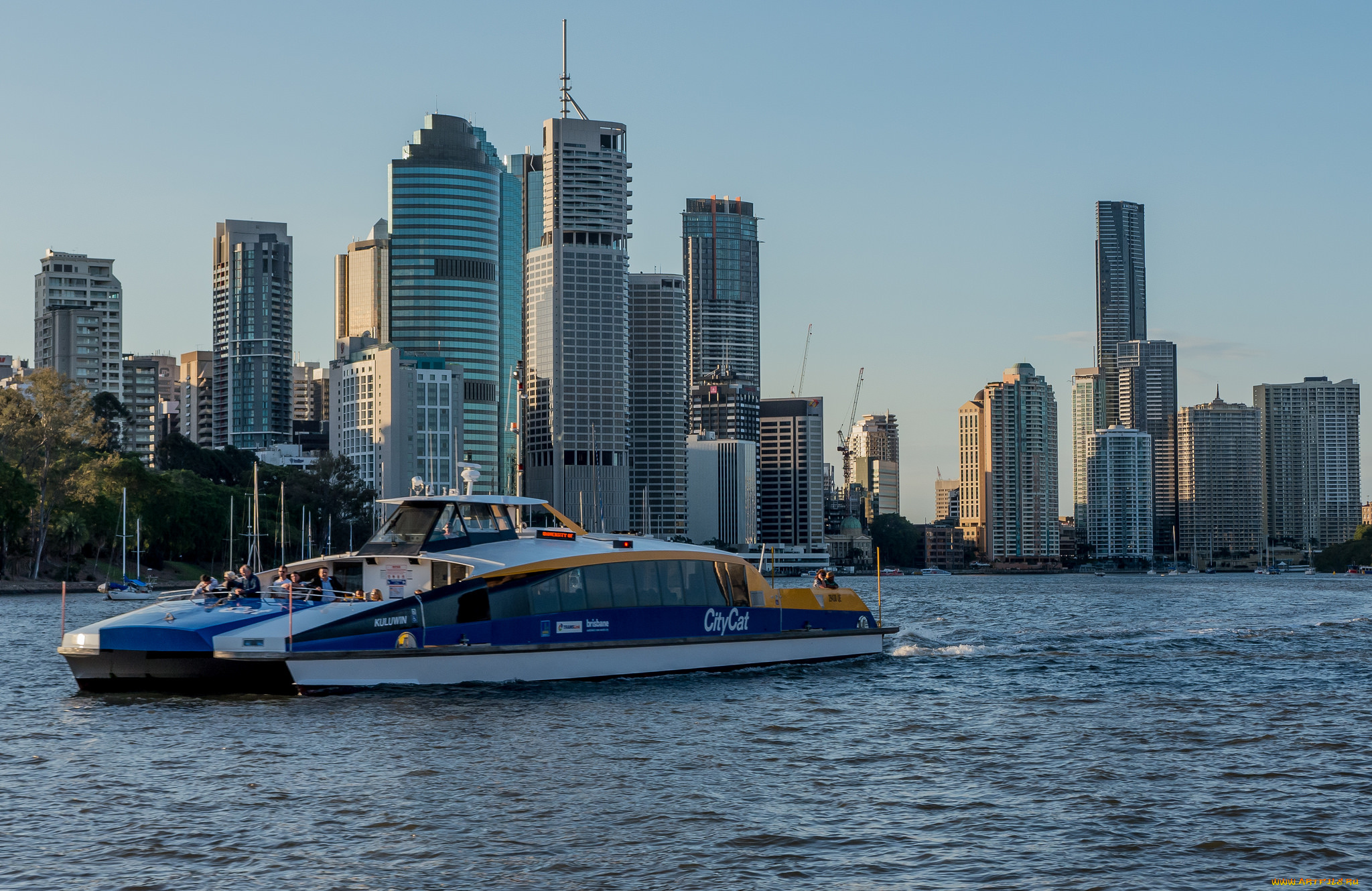 корабли, катамараны, и, тримараны, прогулочное, горд, судно, океан