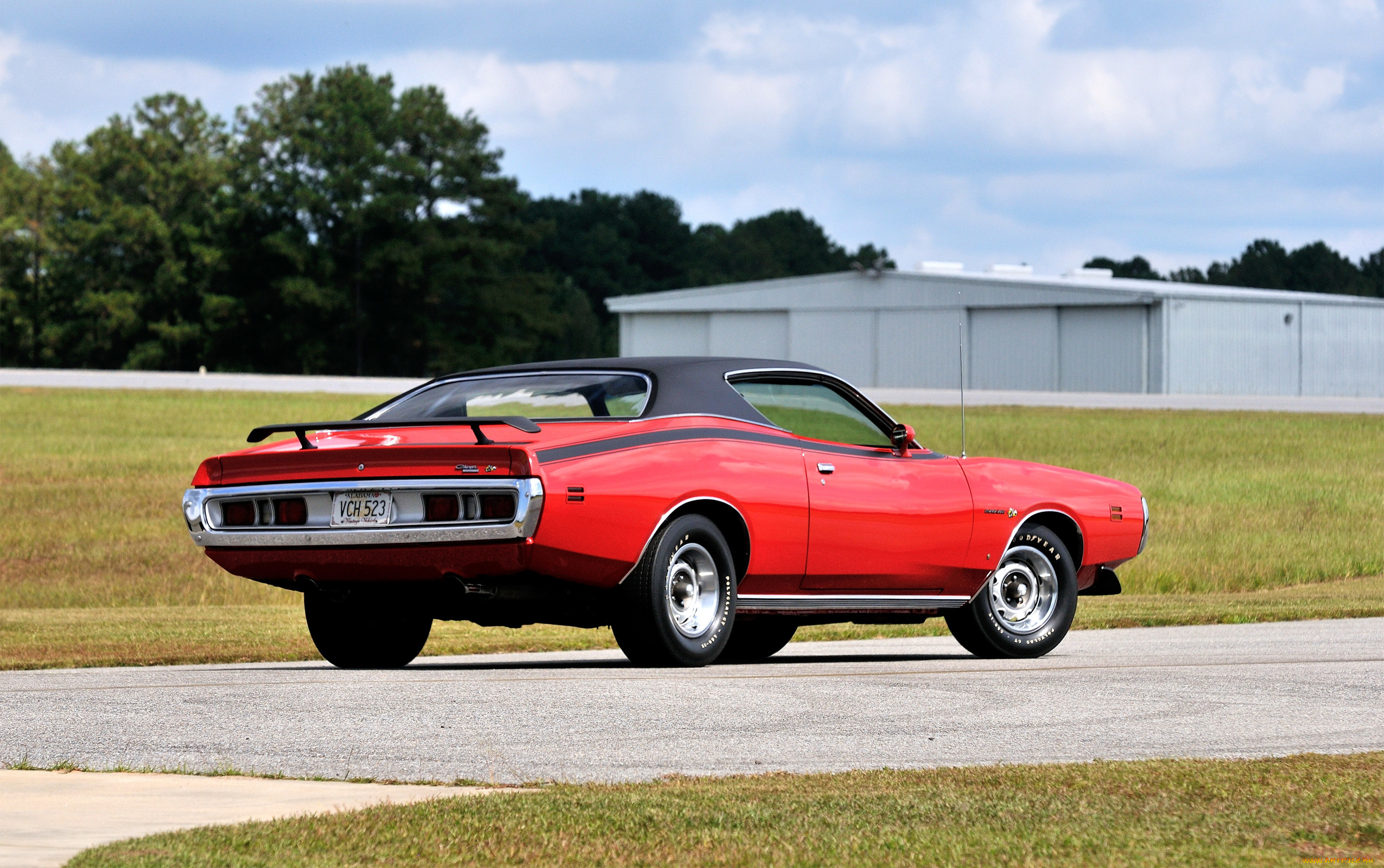 автомобили, dodge, red, bee, super, charger, hemi