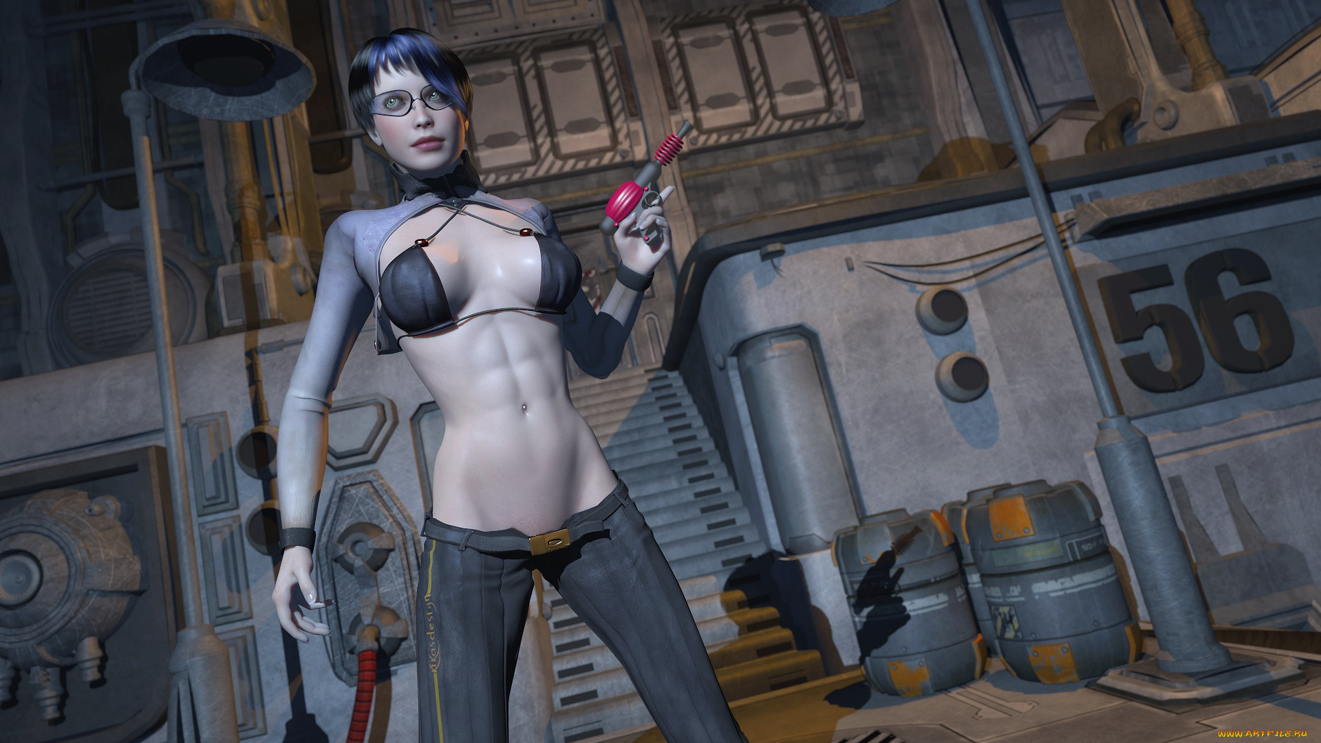 3д, графика, фантазия, , fantasy, фон, взгляд, девушка