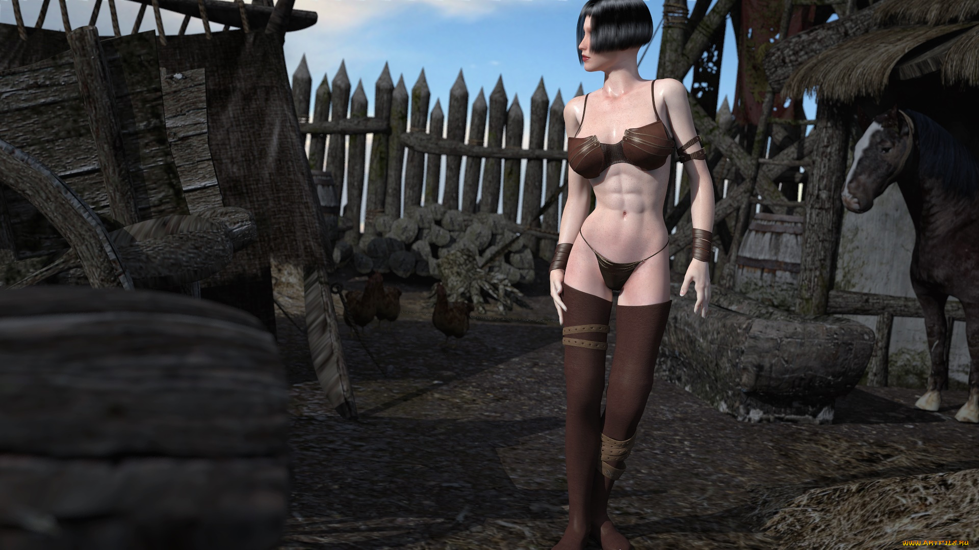 3д, графика, люди, , people, взгляд, девушка, фон