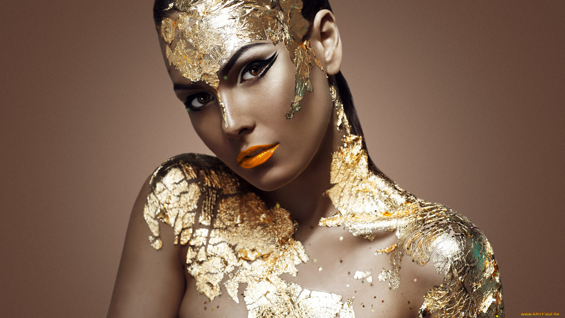 девушки, -unsort, , креатив, model, look, gold