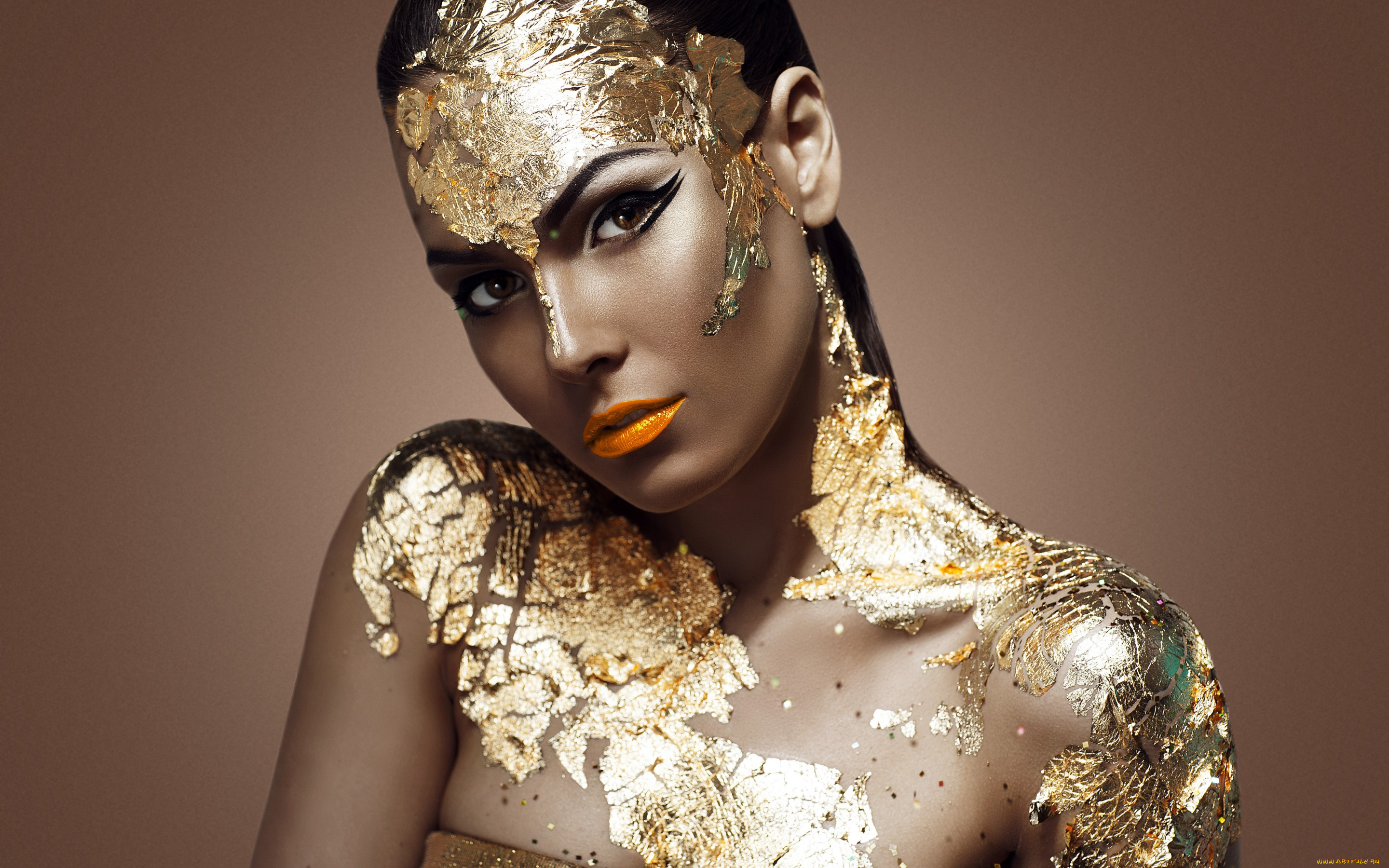 девушки, -unsort, , креатив, model, look, gold