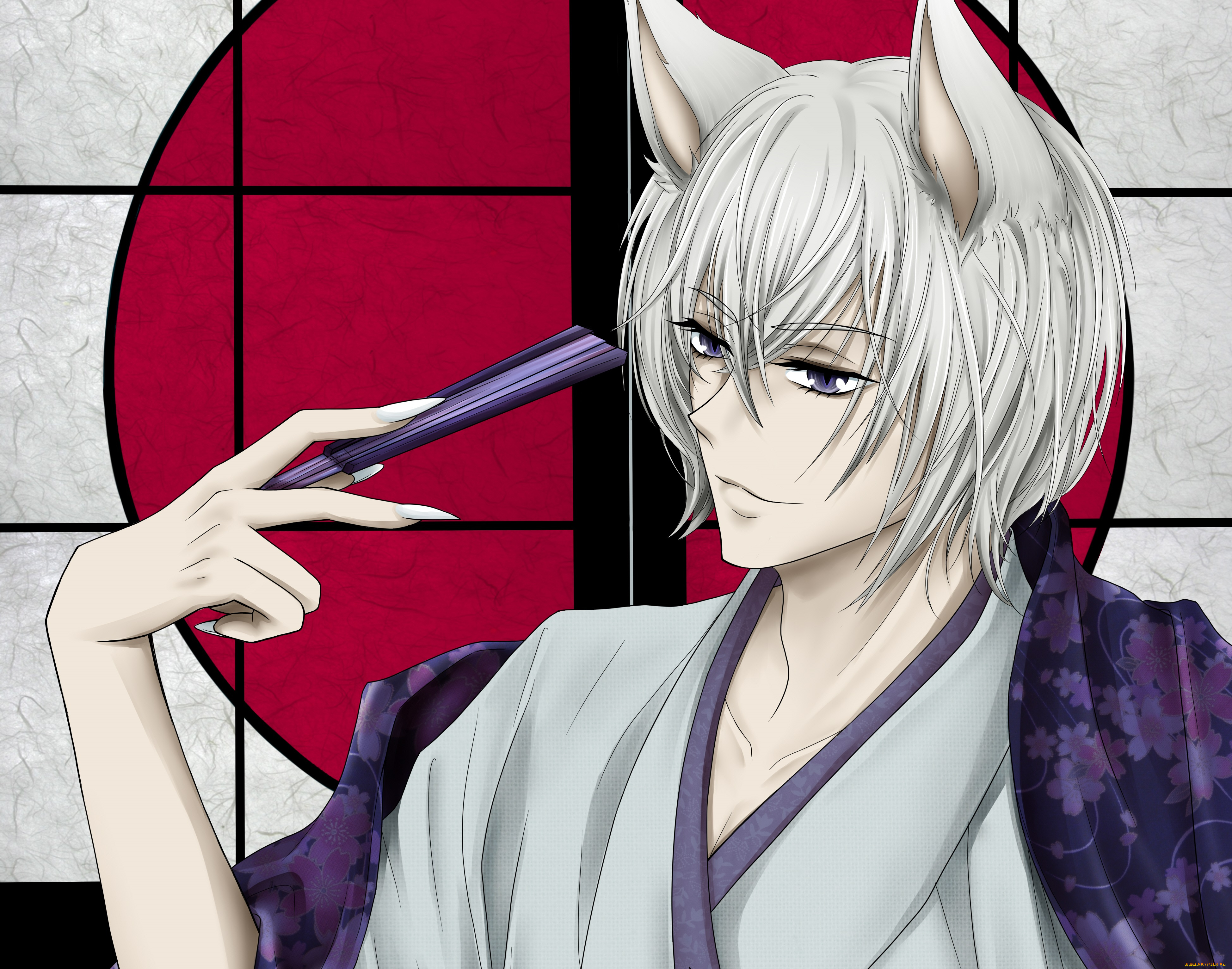 разное, арты, kamisama, hajimemashita, арт, лис, Ёкай, парень, демон, томое