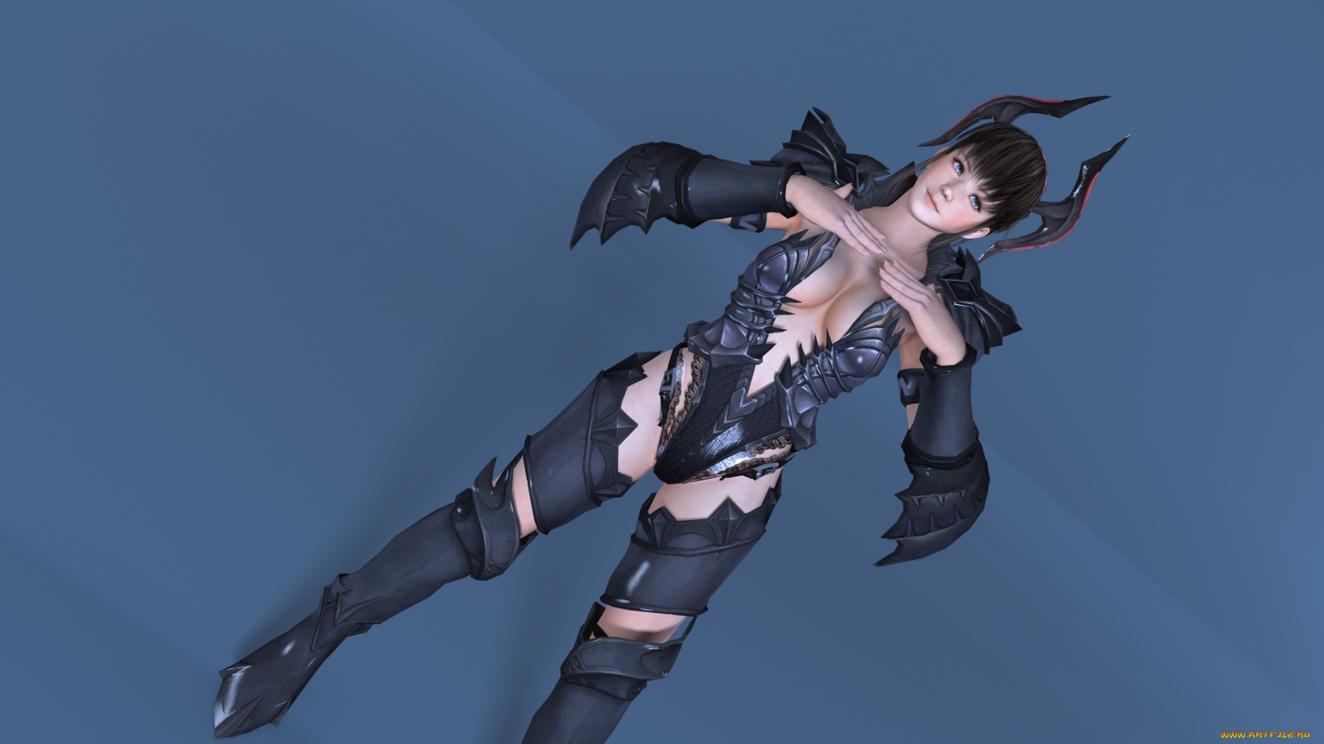 3д, графика, фантазия, , fantasy, фон, девушка, взгляд