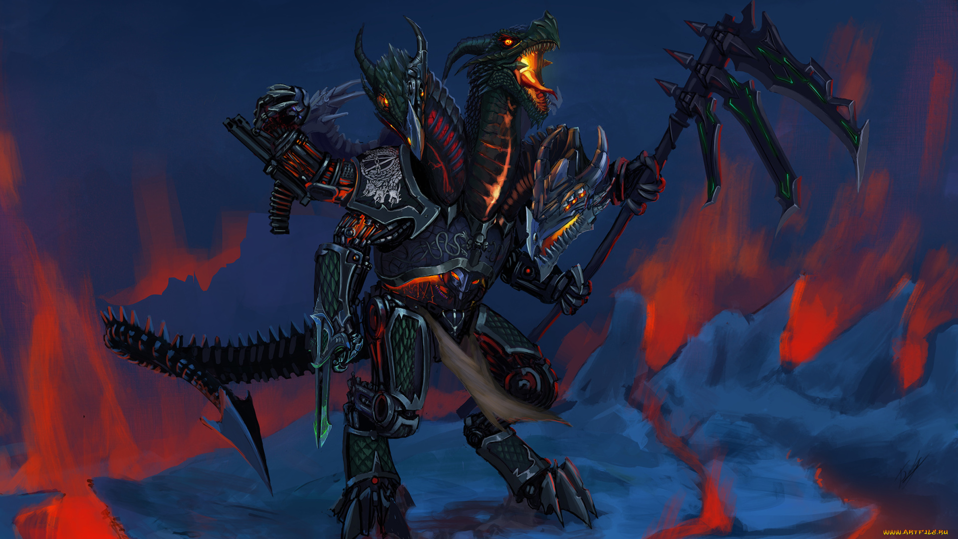 фэнтези, драконы, фон, дракон