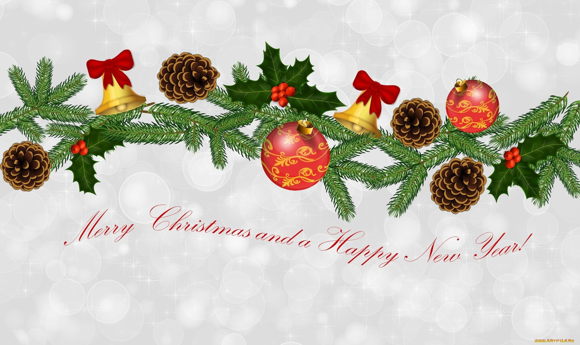 праздничные, векторная, графика, , новый, год, украшение, ветка