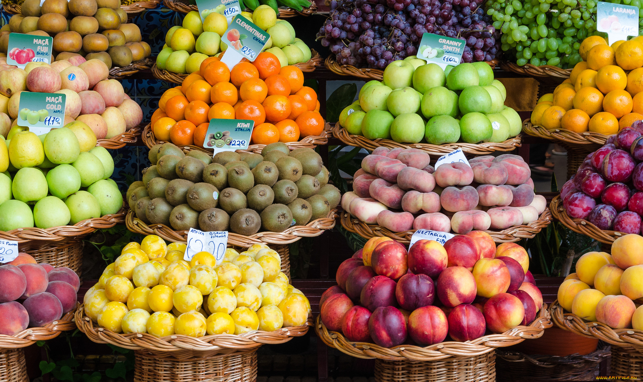 еда, фрукты, , ягоды, прилавок