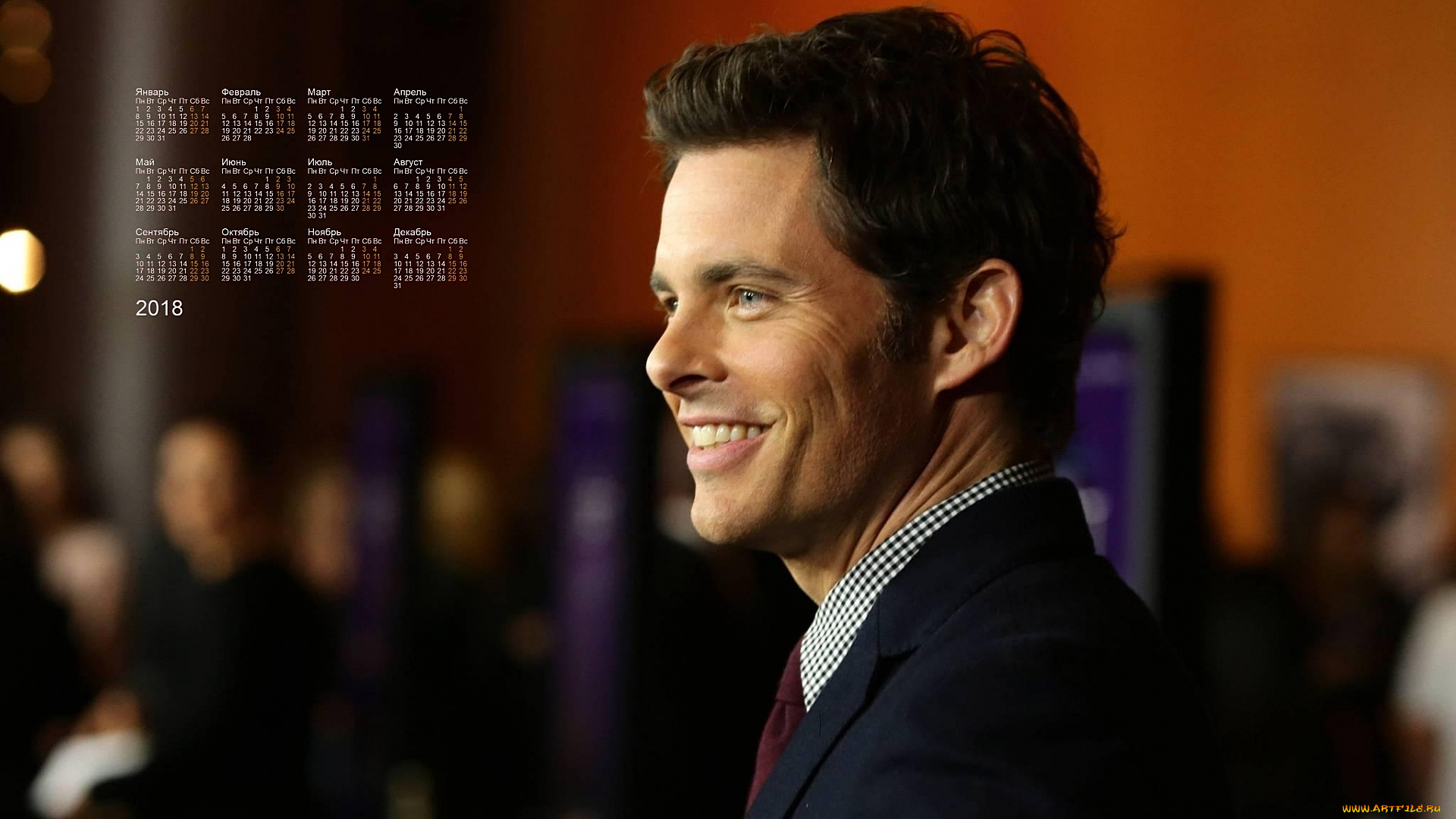 dzhejms, marsden, календари, знаменитости, мужчина, актер, профиль, улыбка