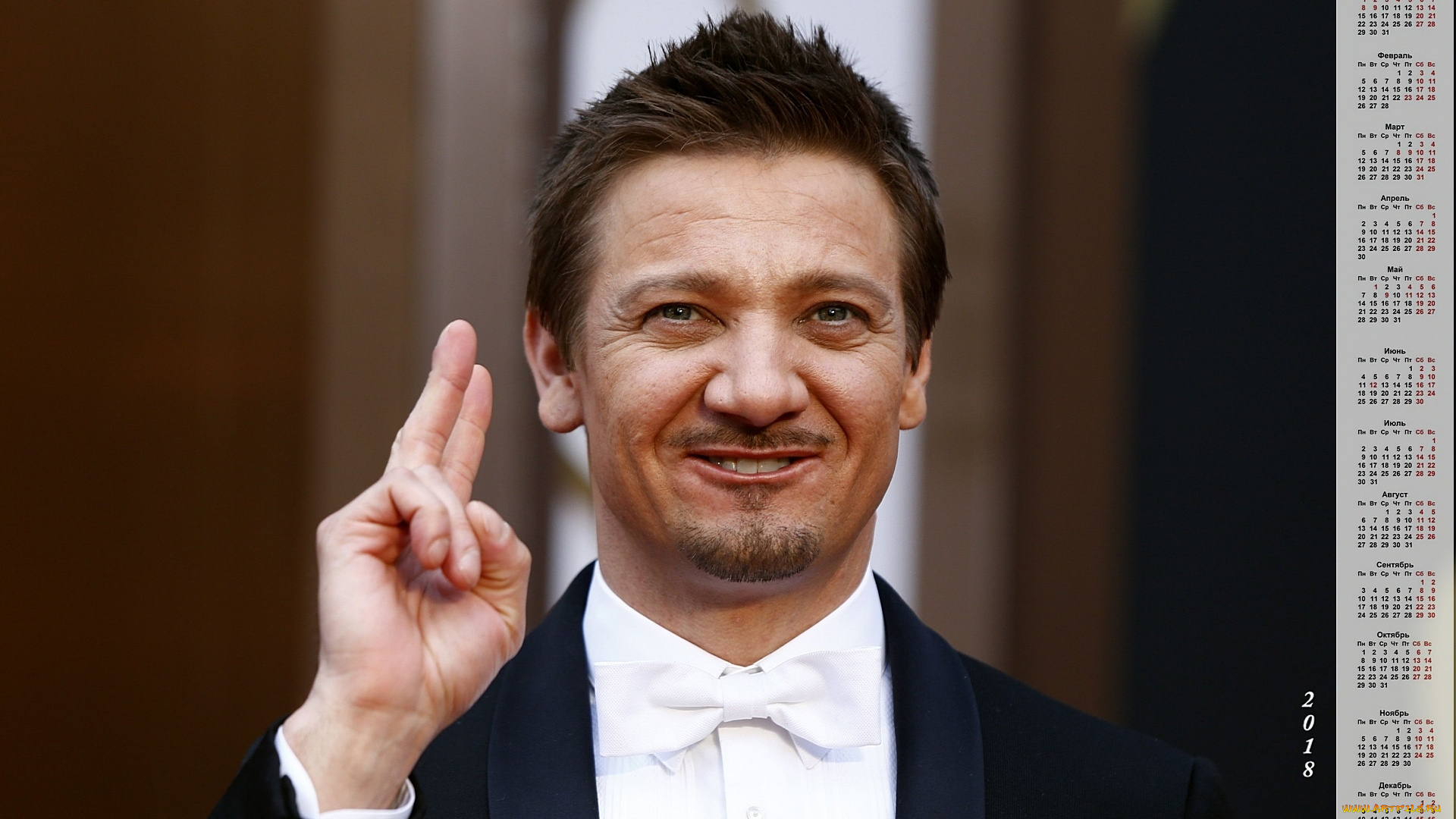 dzheremi, renner, календари, знаменитости, мужчина, актер, эмоции