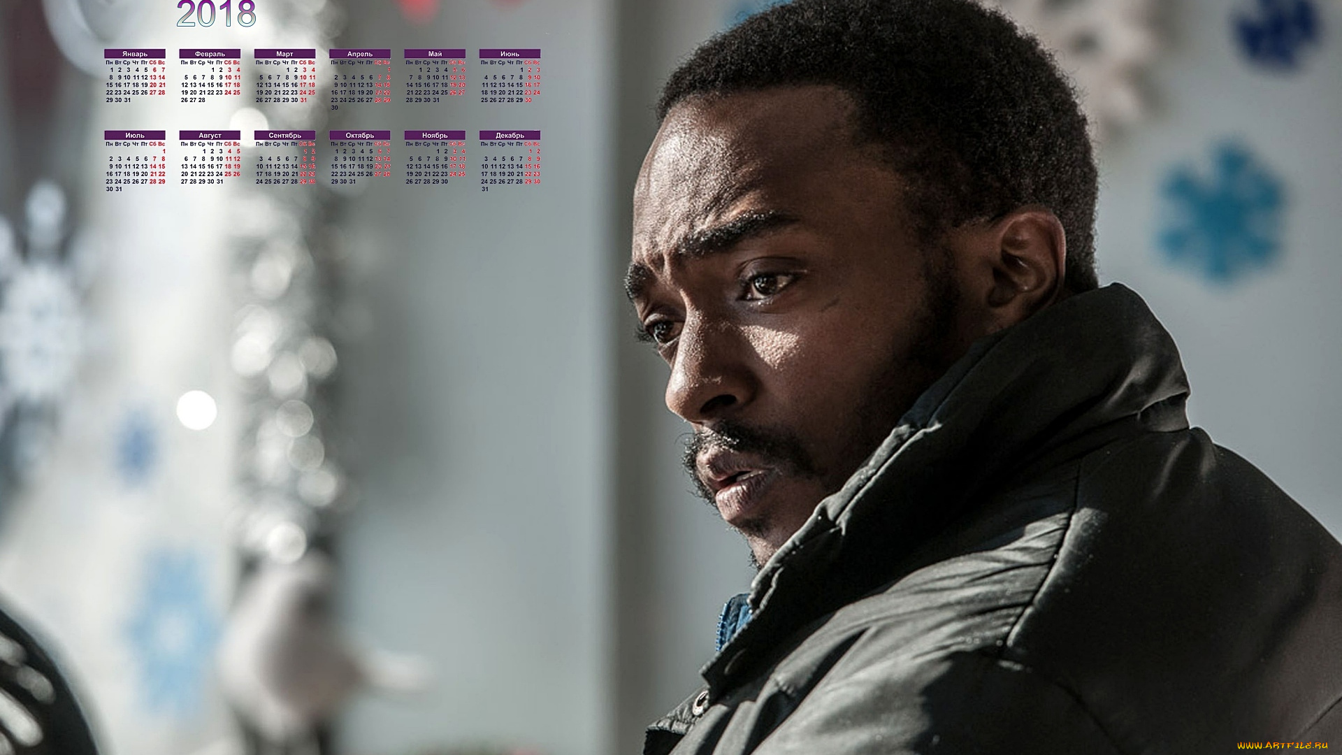 entoni, maki, календари, знаменитости, мужчина, актер, негр