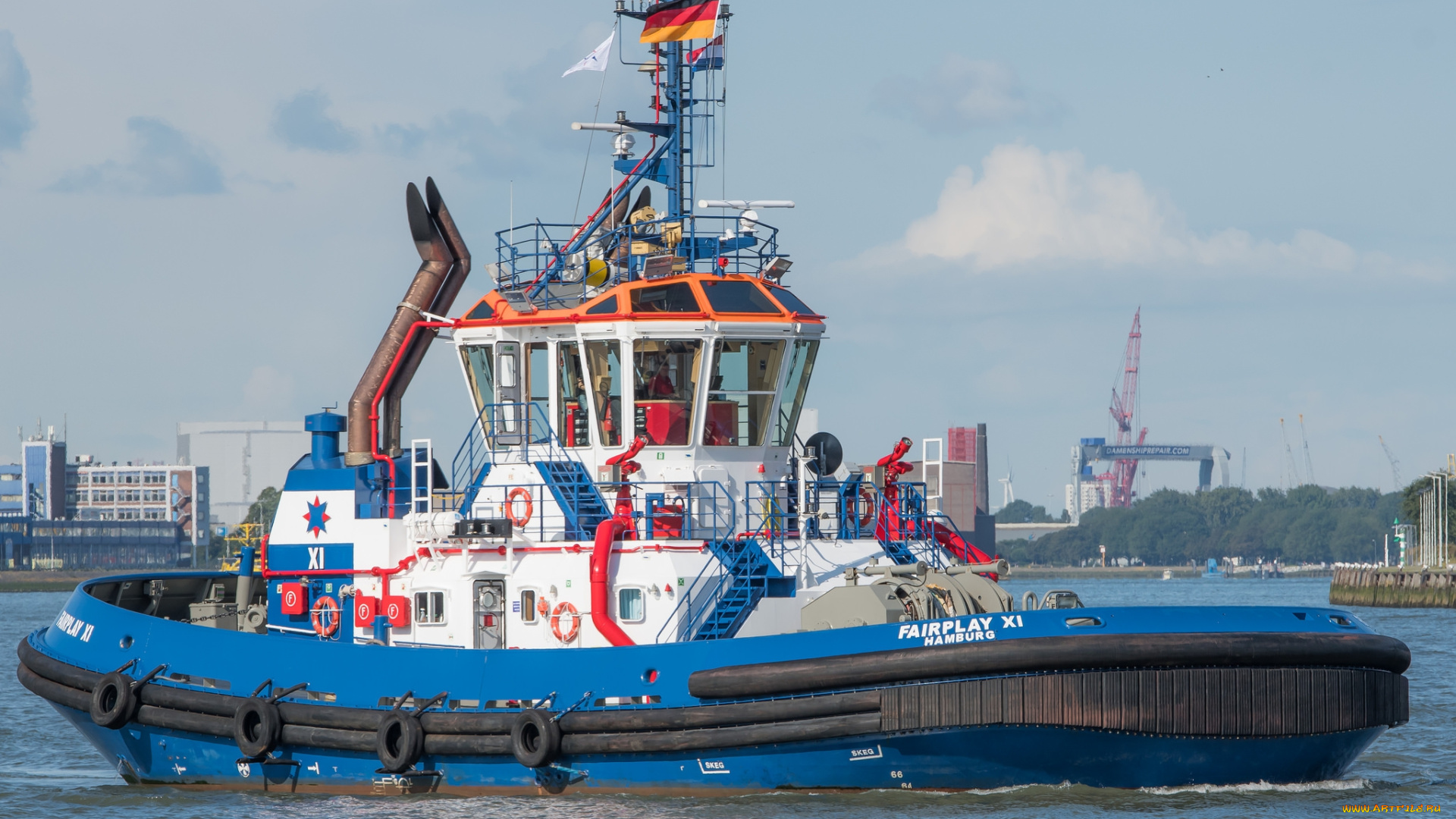 корабли, баркасы, , , буксиры, буксир