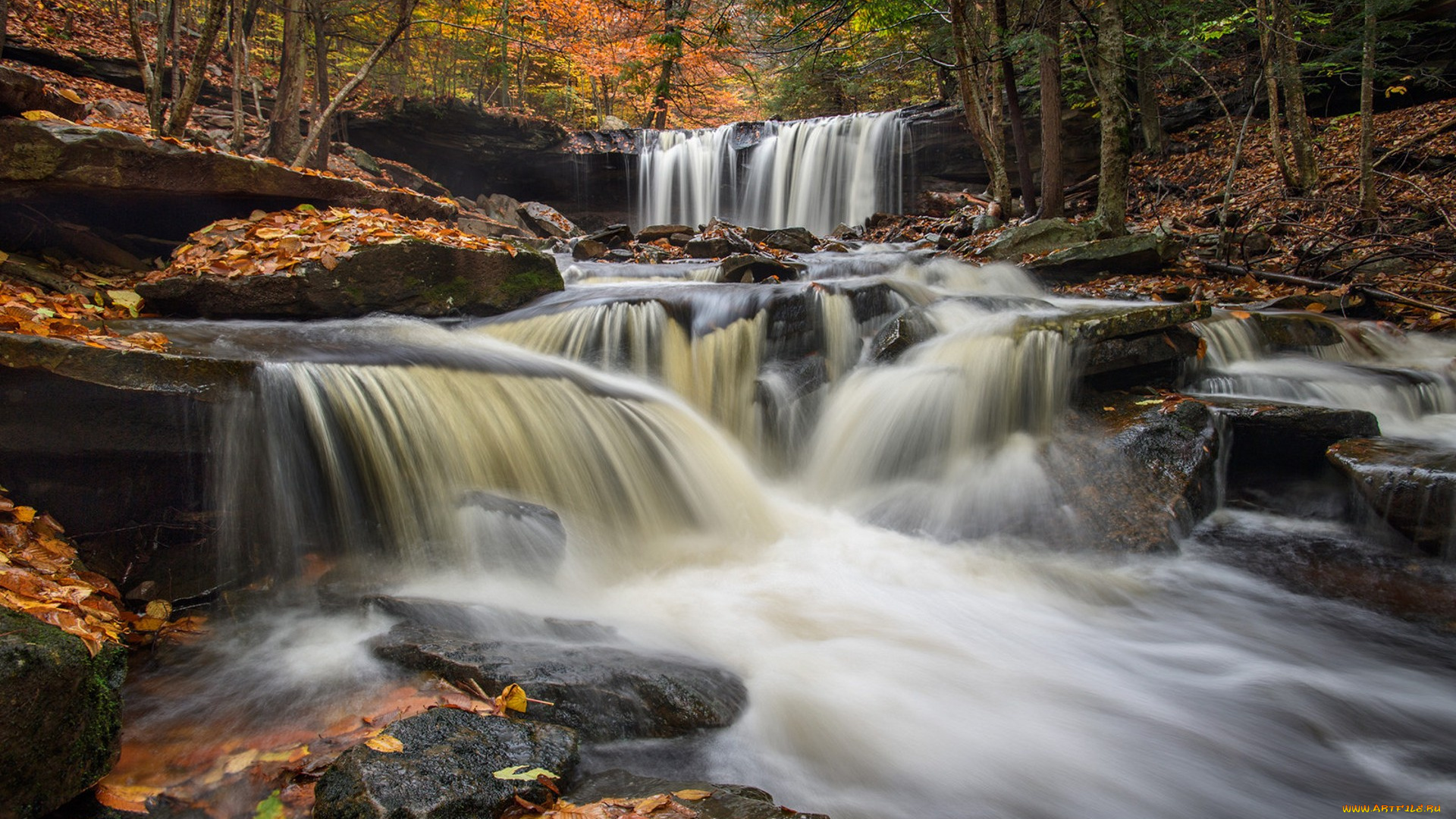 природа, водопады, простор