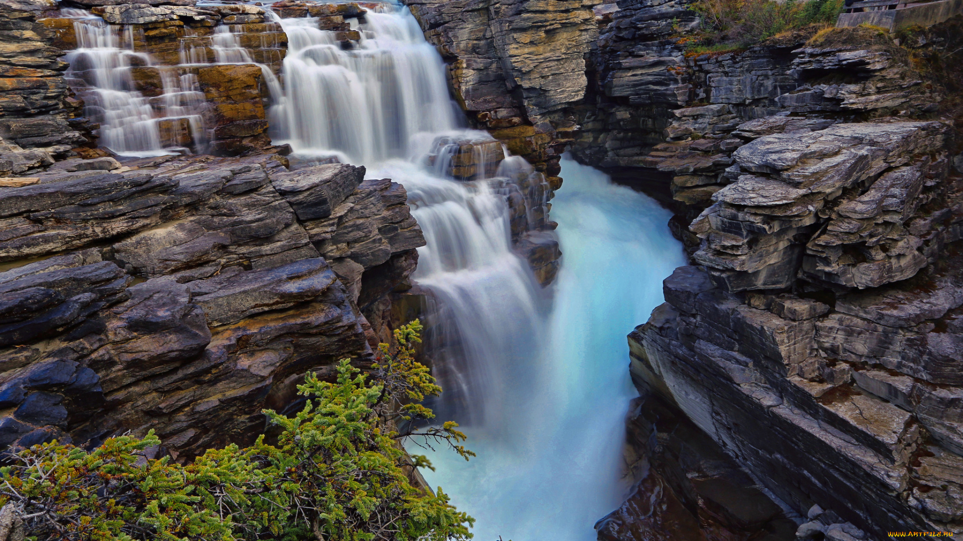 природа, водопады, простор
