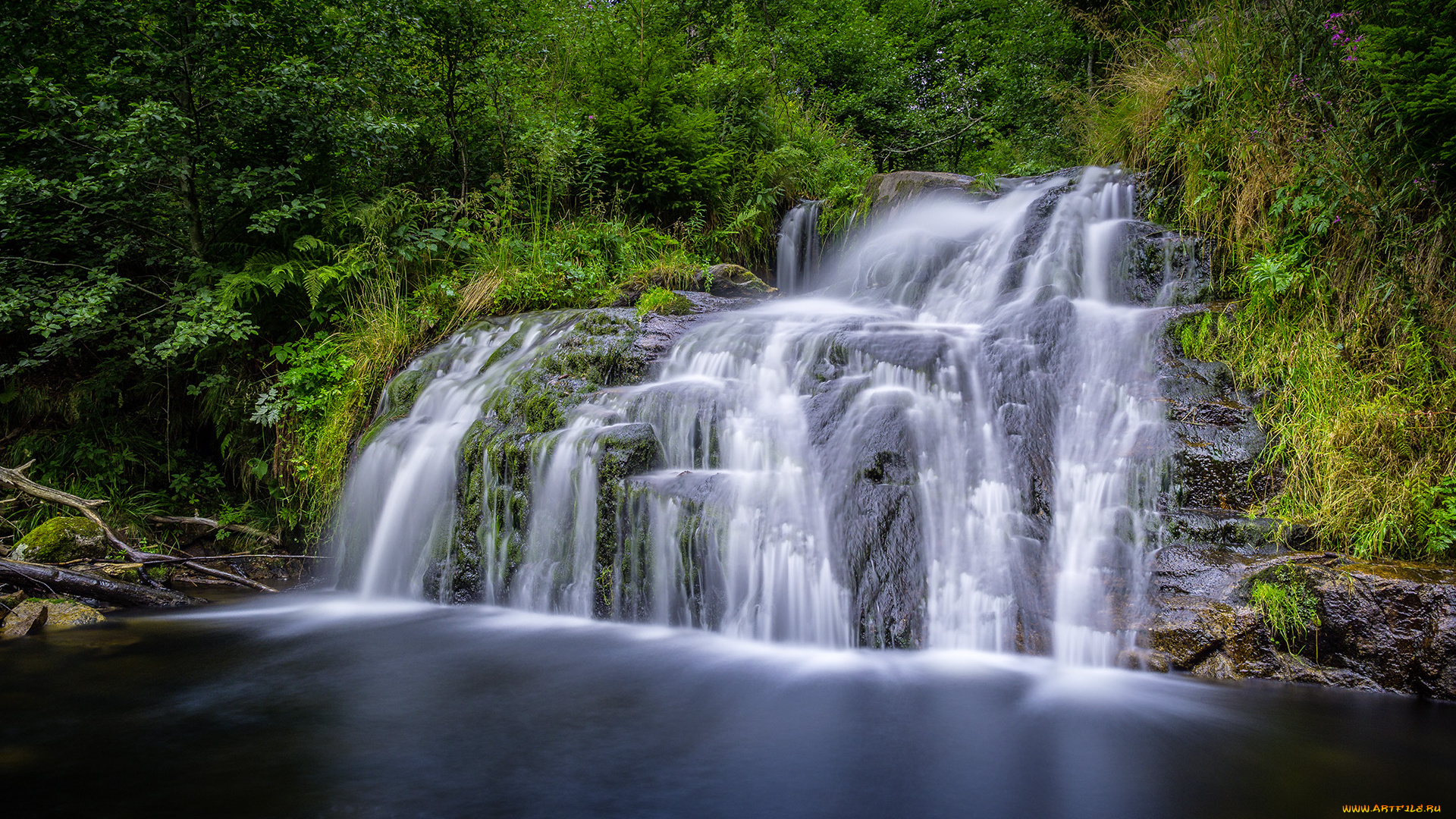 природа, водопады, простор