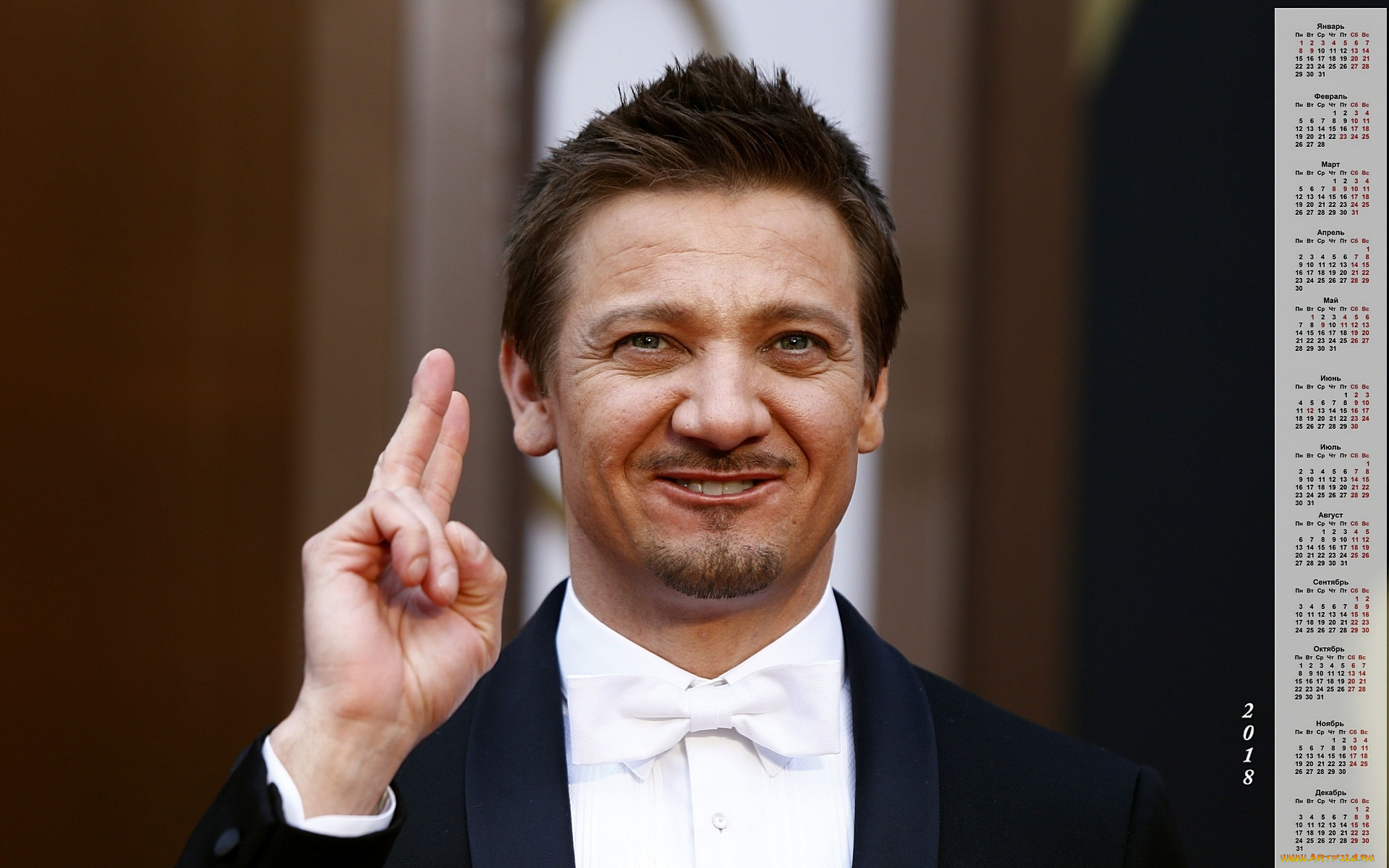 dzheremi, renner, календари, знаменитости, мужчина, актер, эмоции