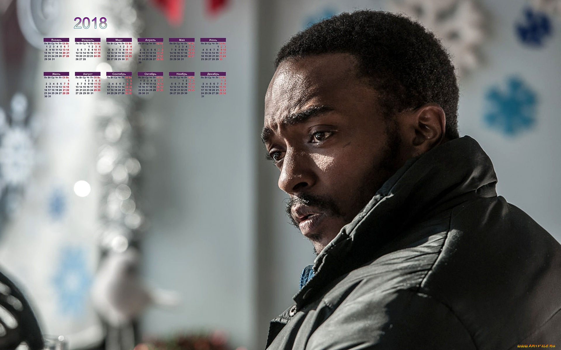 entoni, maki, календари, знаменитости, мужчина, актер, негр