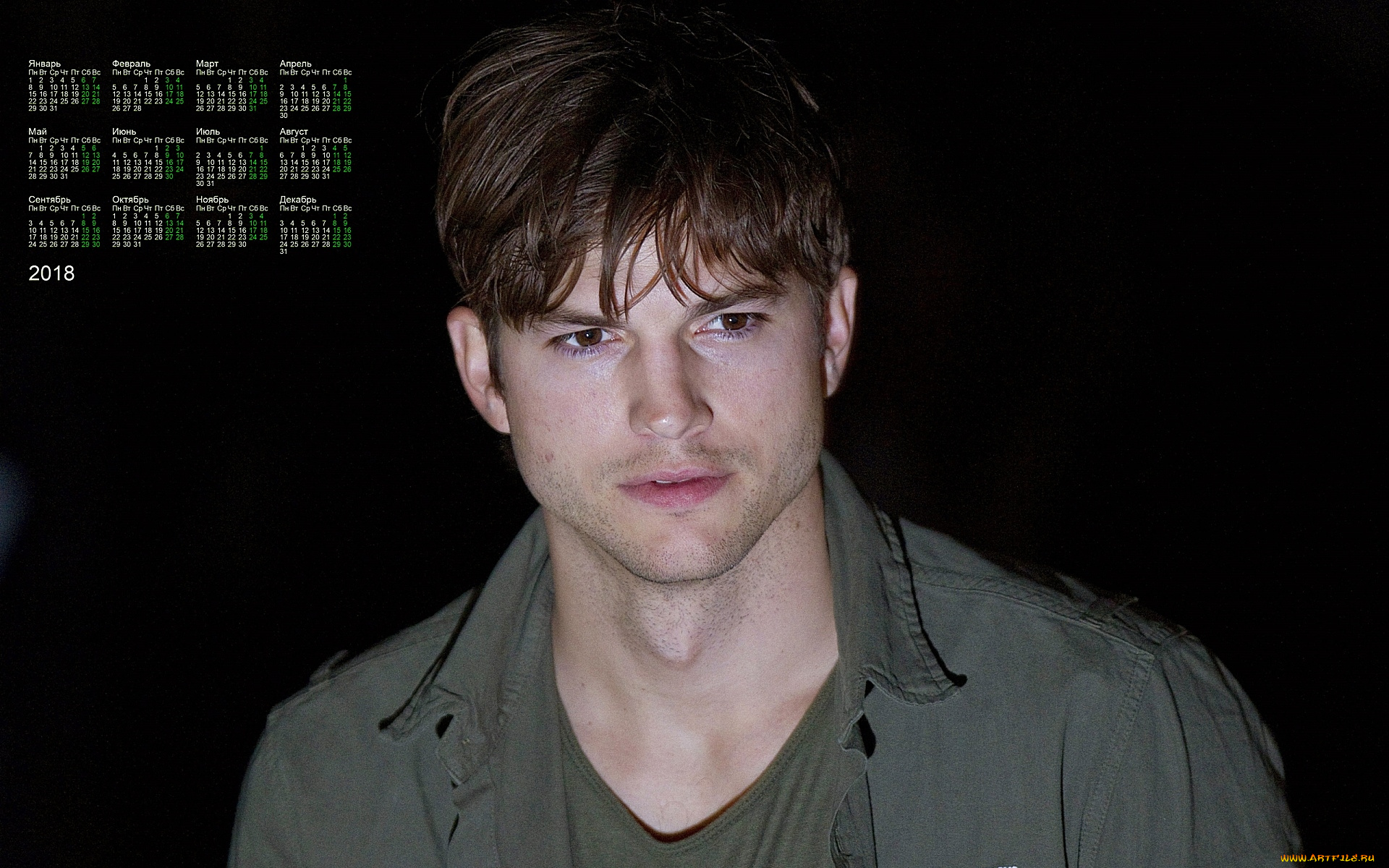 eshton, katcher, календари, знаменитости, парень, актер