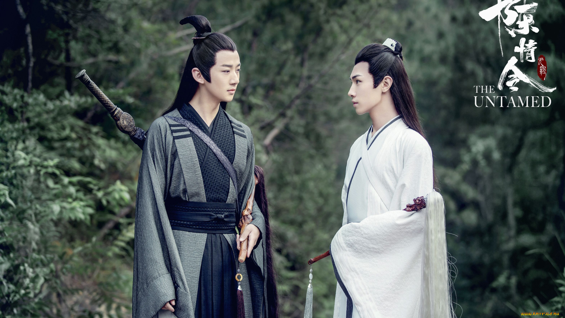 кино, фильмы, the, untamed, парни, оружие, лес, разговор