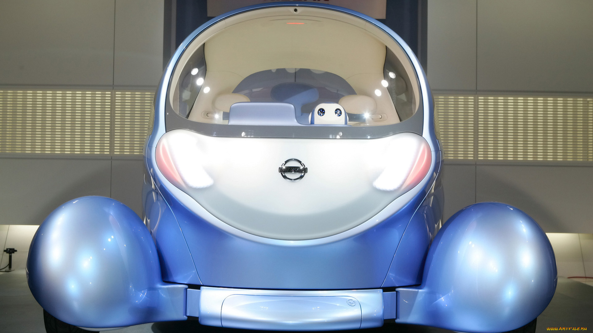 nissan, pivo-2, автомобили, nissan, datsun, концепт, голубой, салон