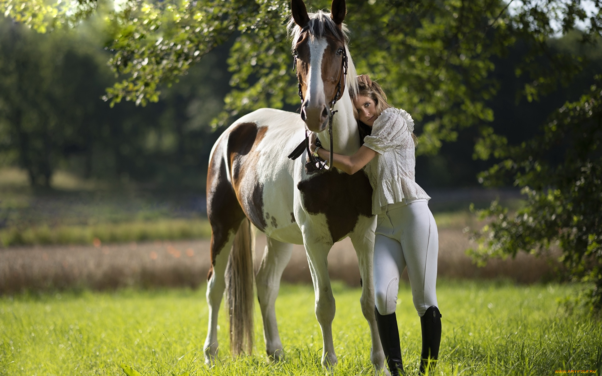 девушки, -, блондинки, , светловолосые, сапоги, блондинка, лошадь