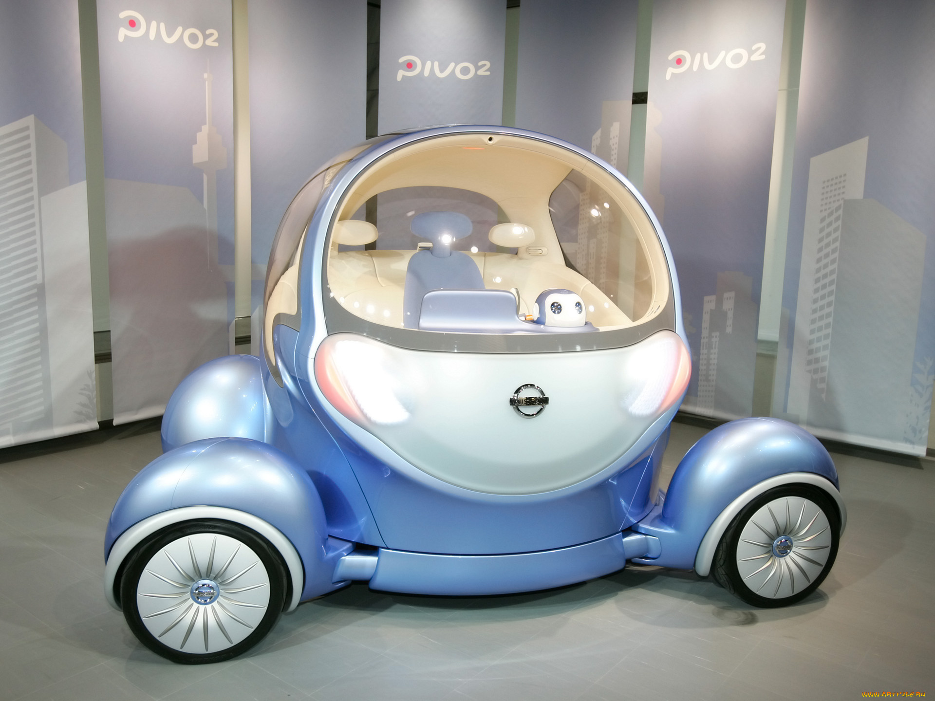 nissan, pivo-2, автомобили, nissan, datsun, концепт, голубой, салон