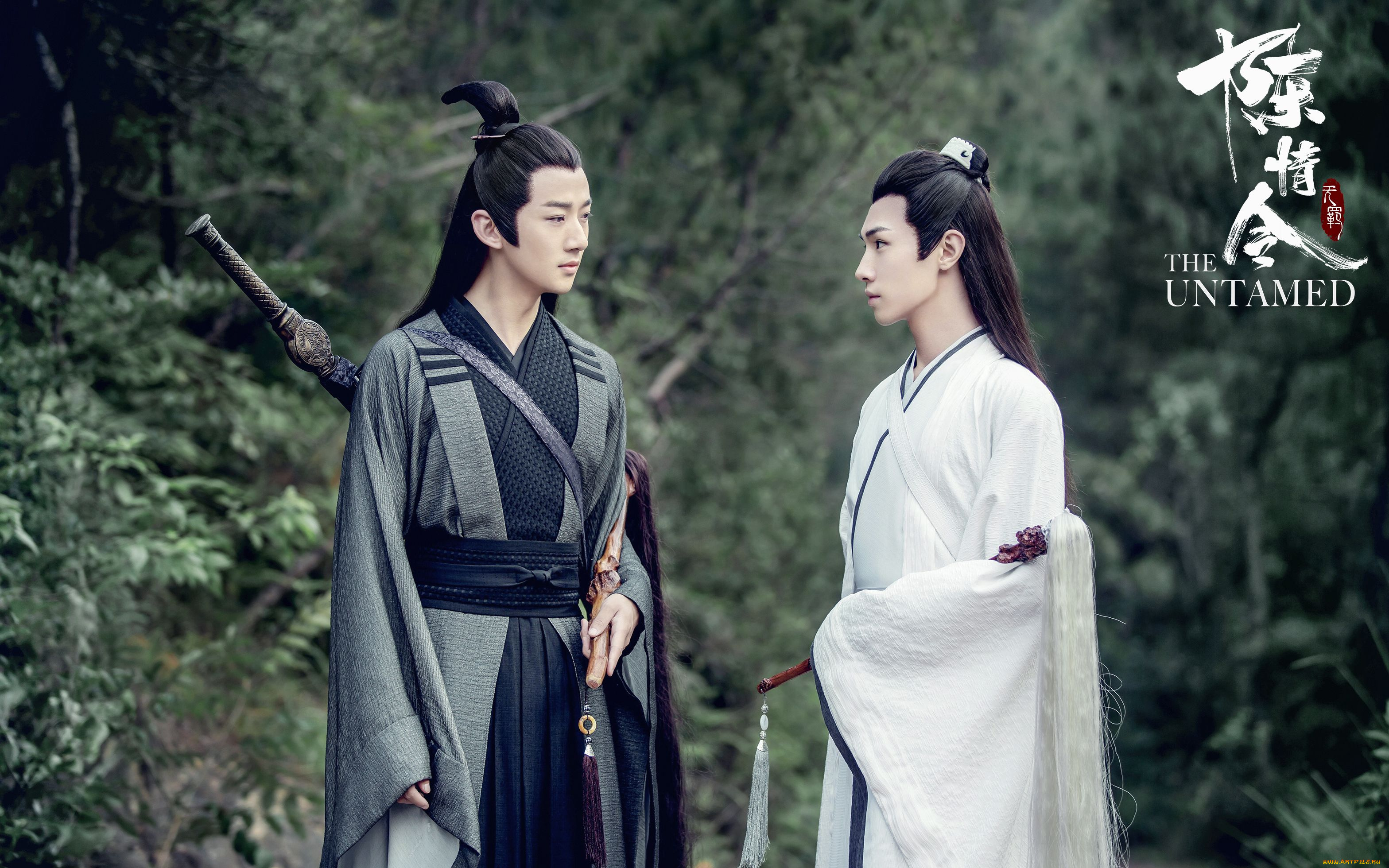 кино, фильмы, the, untamed, парни, оружие, лес, разговор