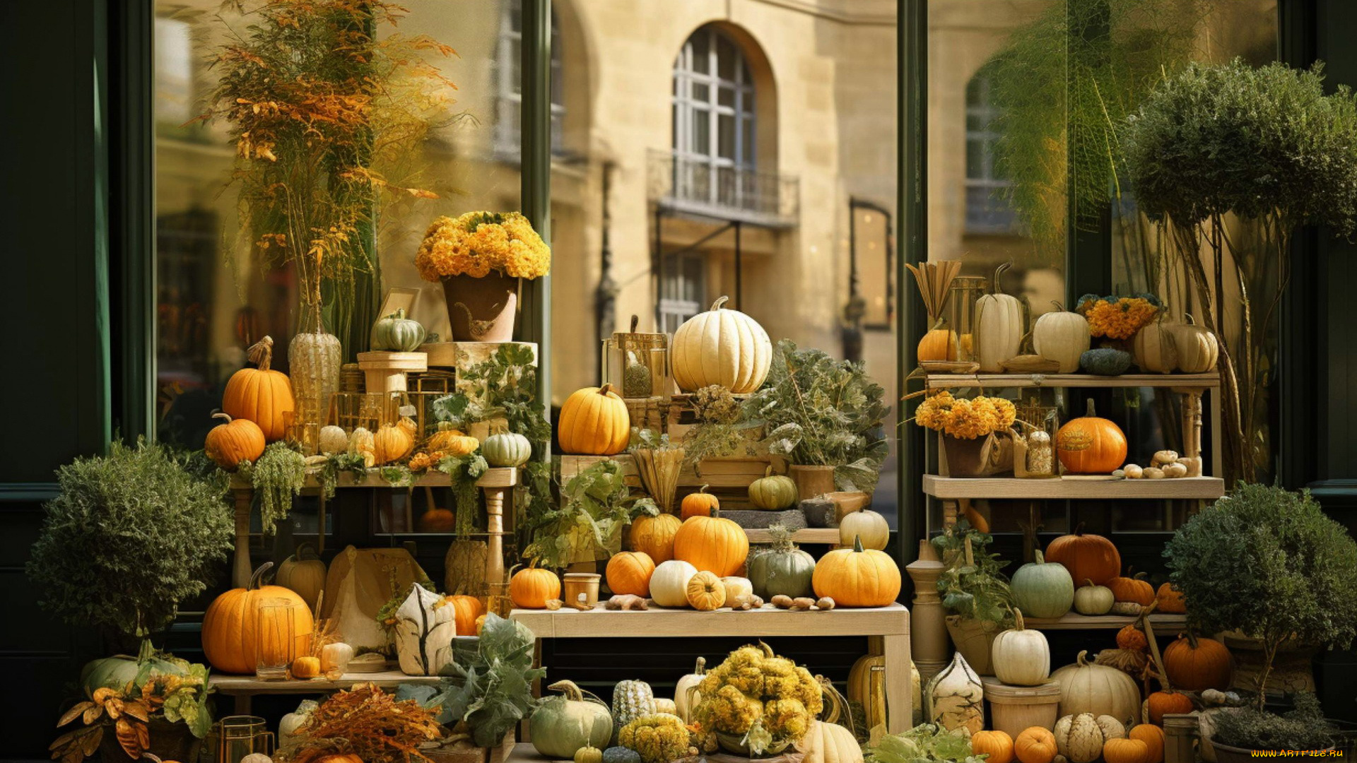 еда, тыква, полки, тыквы, урожай