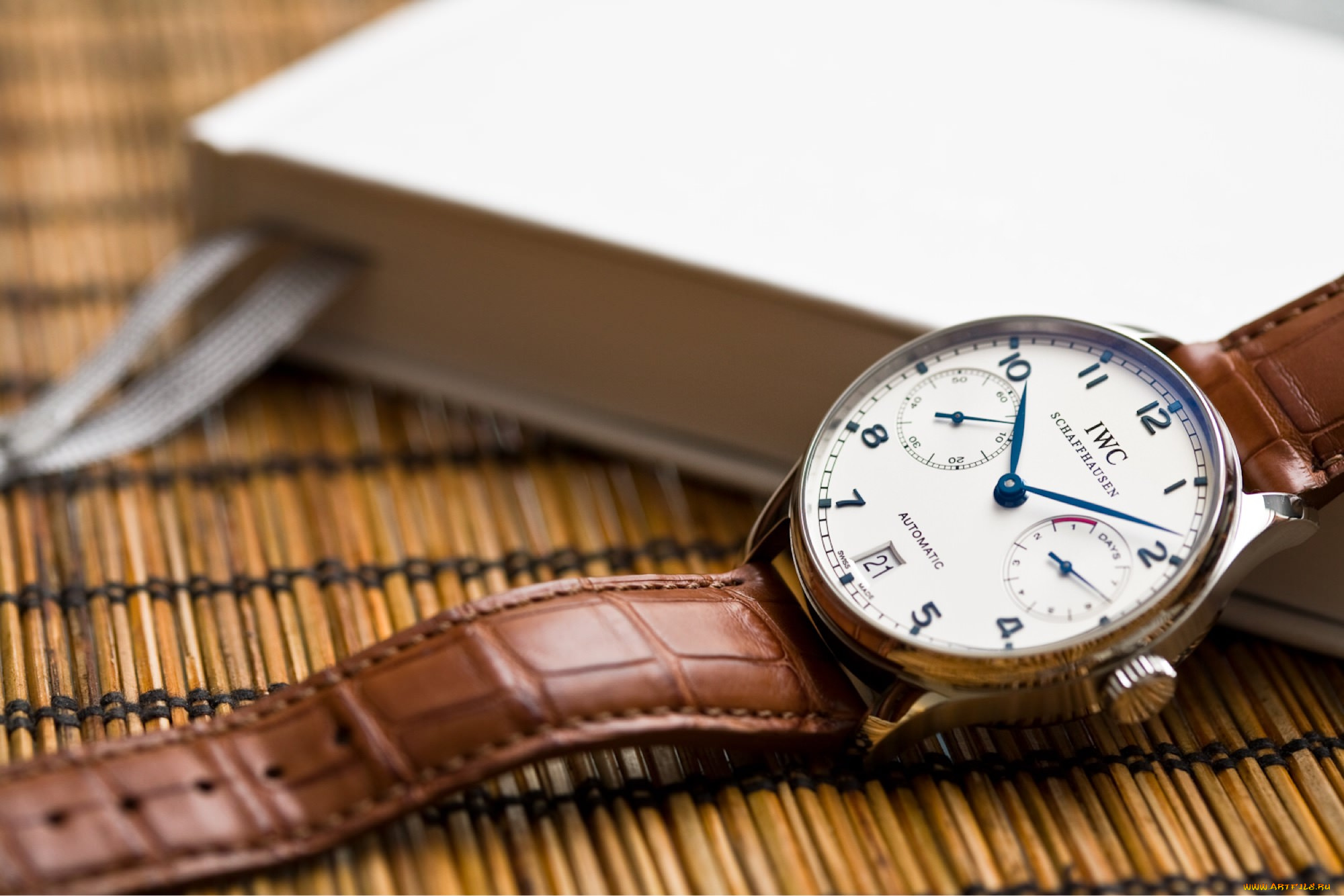 бренды, iwc, schaffhausen, iwc, книги, кожа, часы, наручные, цифры, ремешок