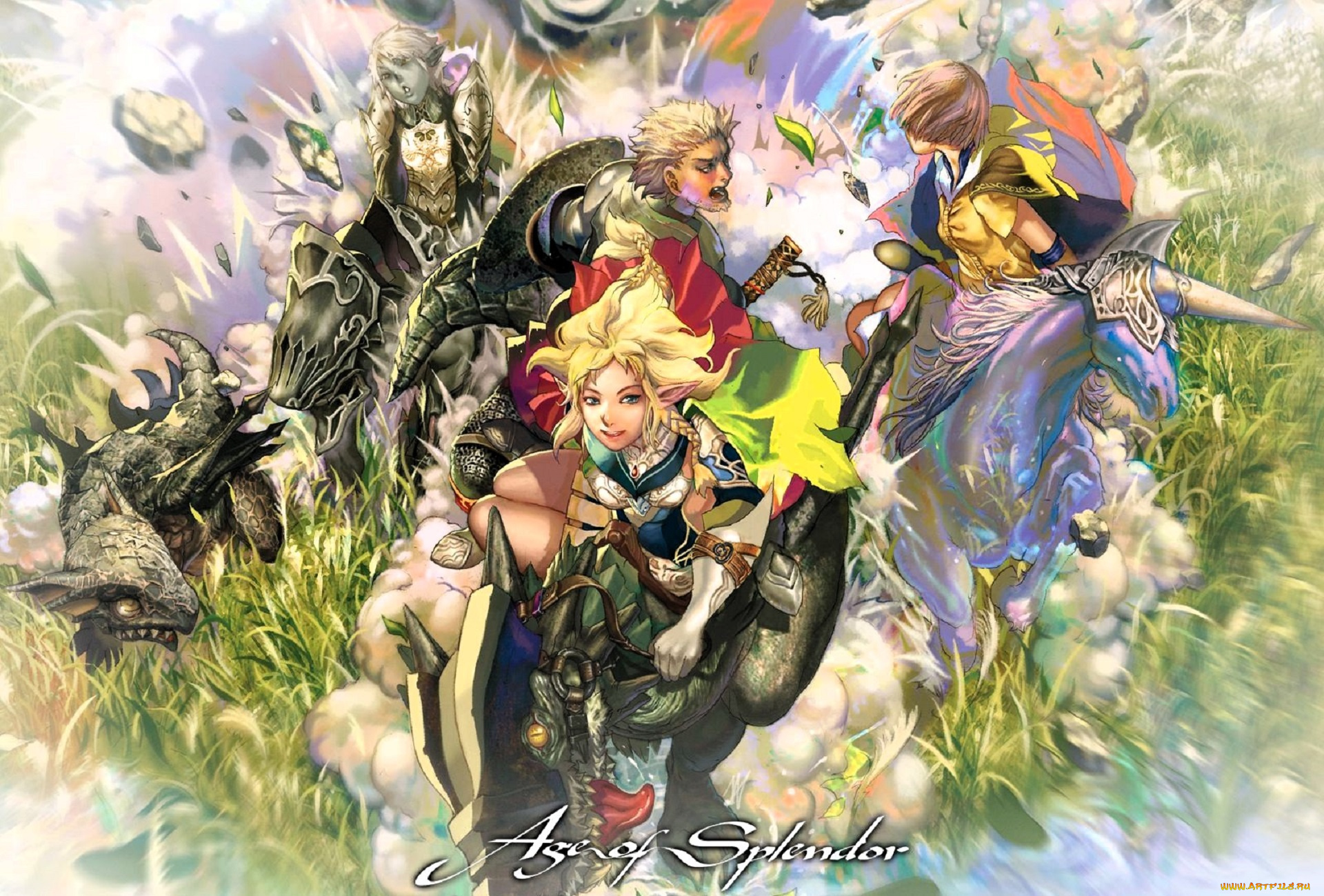 lineage, ii, the, chaotic, chronicle, видео, игры, lineage, ii, , the, chaotic, chronicle, персонажи, животные, трава