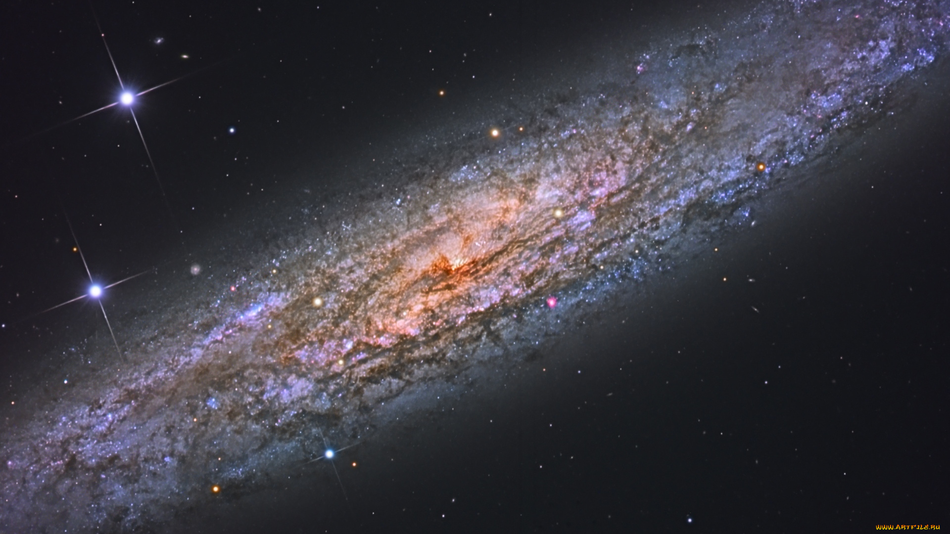 ngc253, космос, галактики, туманности