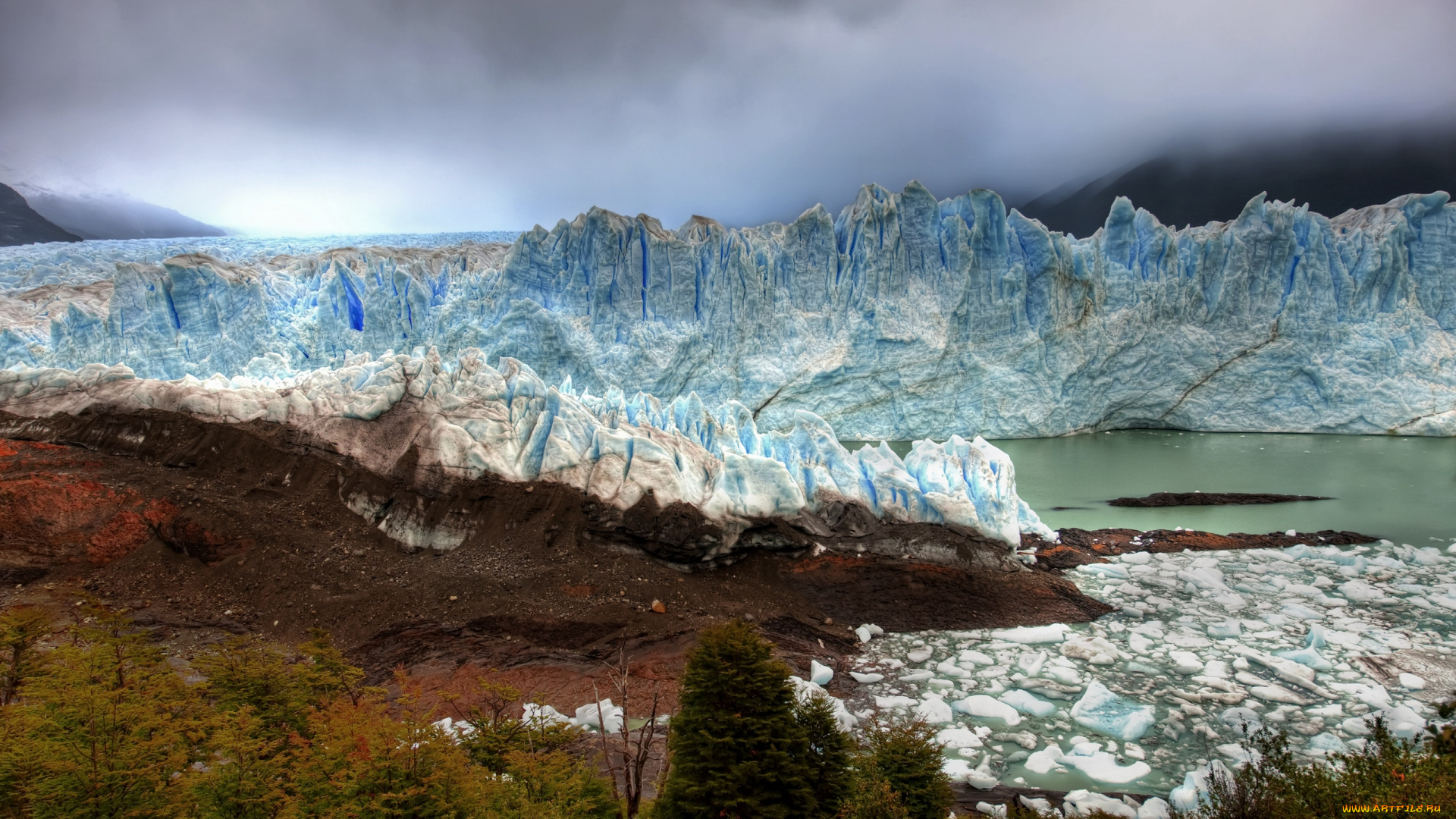 природа, айсберги, ледники