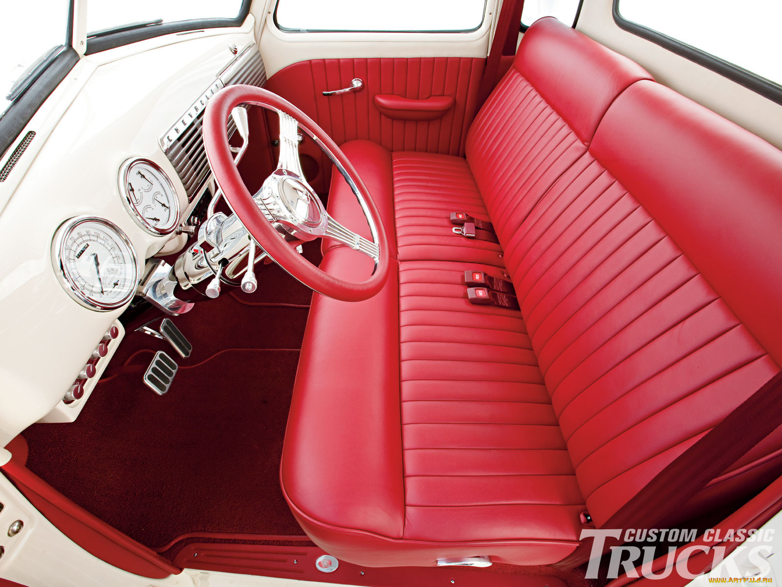 1949, chevy, pickup, автомобили, интерьеры