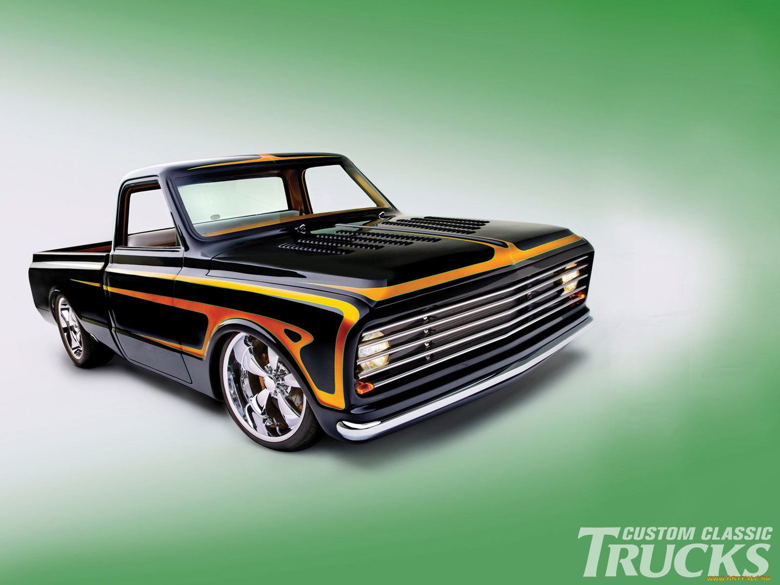 1971, chevrolet, c10, автомобили, custom, pick, up