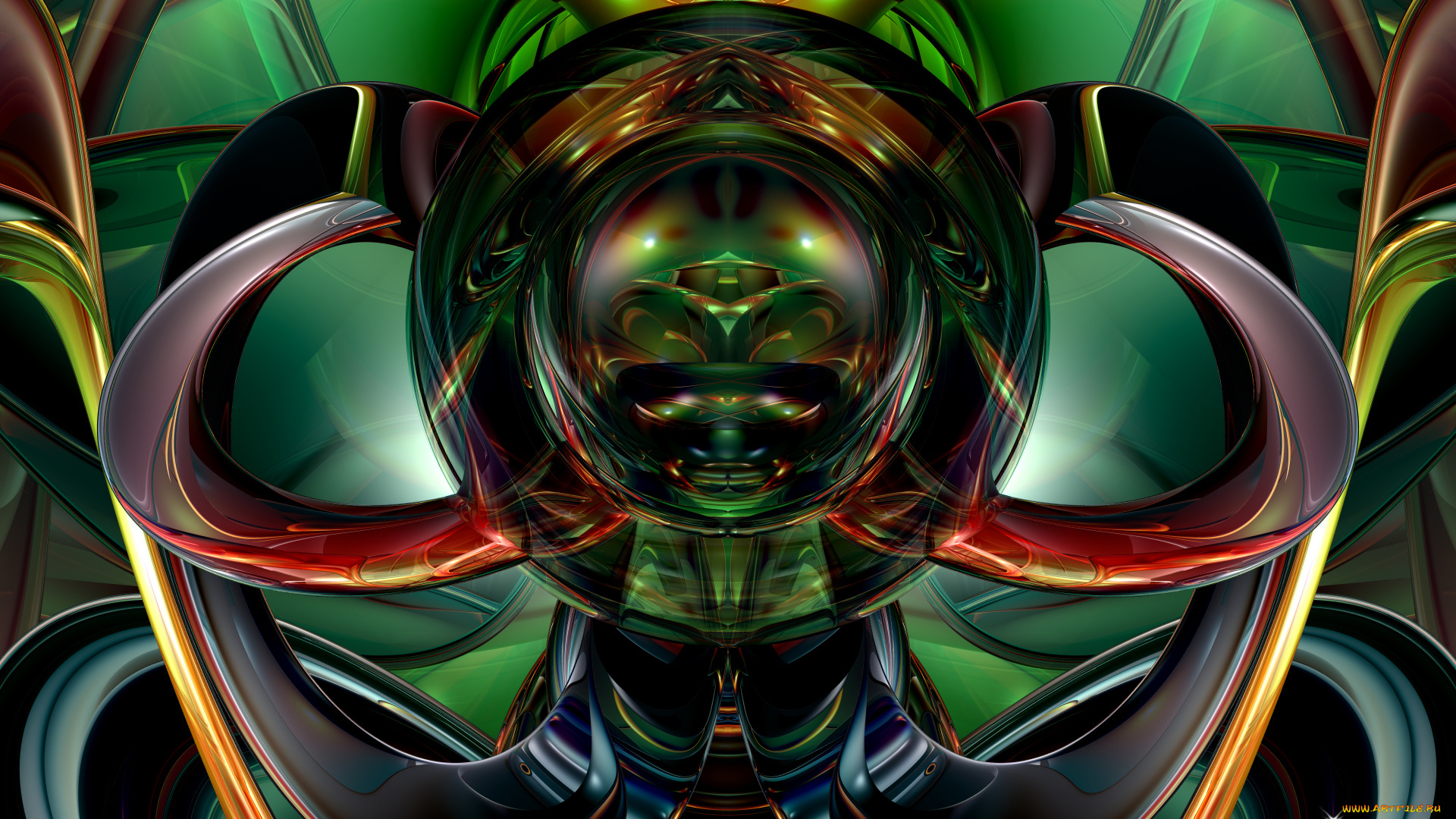 3д, графика, fractal, фракталы