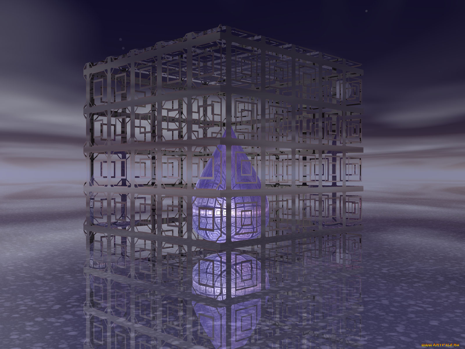 3д, графика, другое, клетка