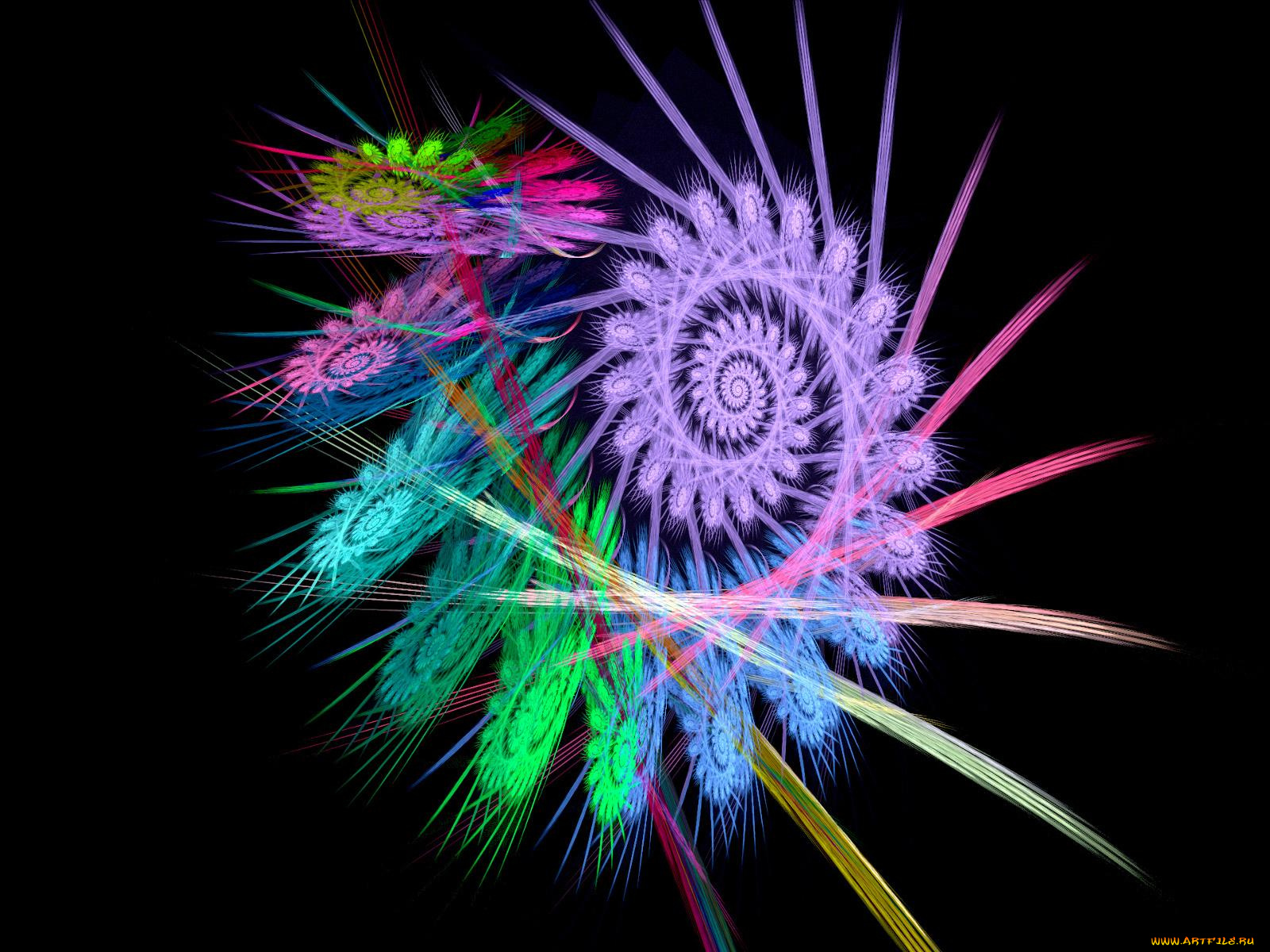 3д, графика, fractal, фракталы, абстракция, тёмный, фон, узор